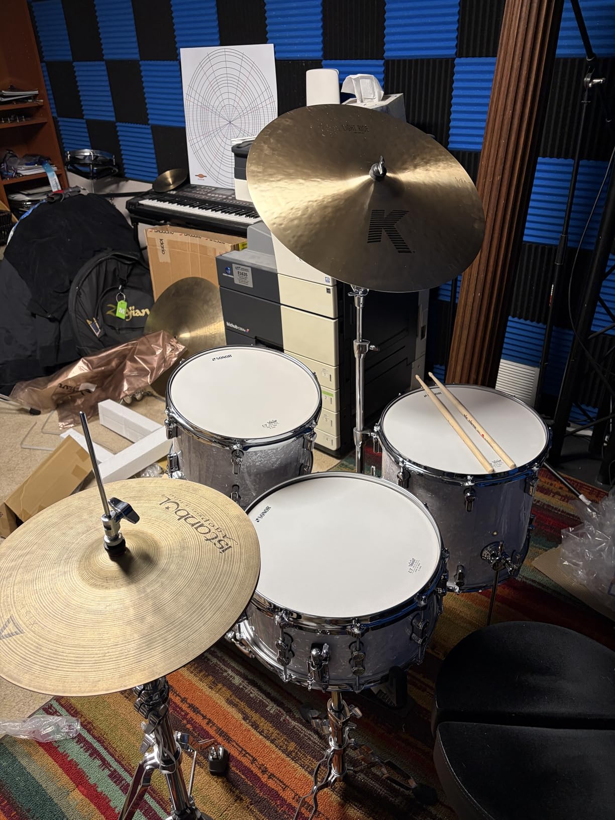 Sonor AQ2 Bop 4-Piece Shell Pack with Snare - White Marine Pearl customer photo 1