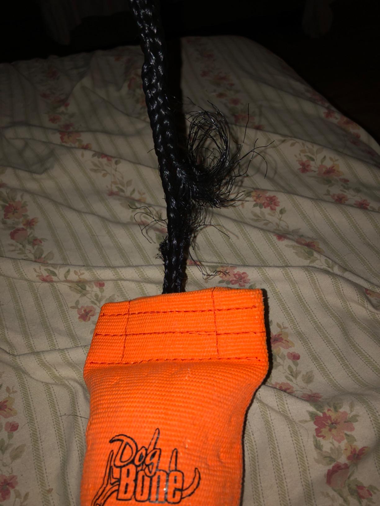 DogBone Firehose Dog Bumper for Hunting & Sporting Dog Training - Perfect Floating Dummy for Water Retrieving & Fetch - Ideal Canvas Alternative for Puppies or Adult Retrievers & Includes Throw Loop customer photo 1