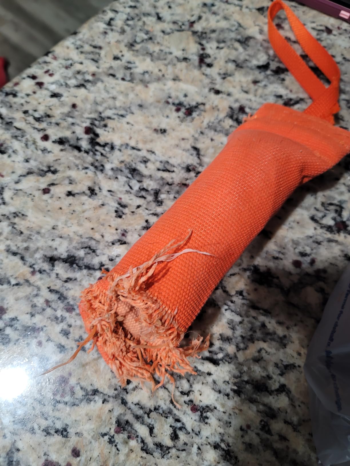 DogBone Firehose Dog Bumper for Hunting & Sporting Dog Training - Perfect Floating Dummy for Water Retrieving & Fetch - Ideal Canvas Alternative for Puppies or Adult Retrievers & Includes Throw Loop customer photo 2