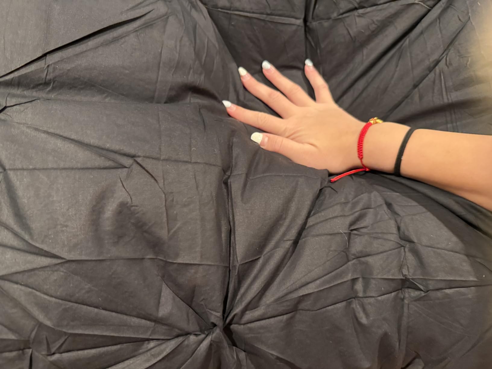 Three Geese Pinch Pleat Waterfowl Feathers Down Comforter King Size Duvet Insert, 1200TC 100% Cotton Fabric, Premium All Seasons White Hotel Warm Comforter with 8 Tabs. customer photo 2