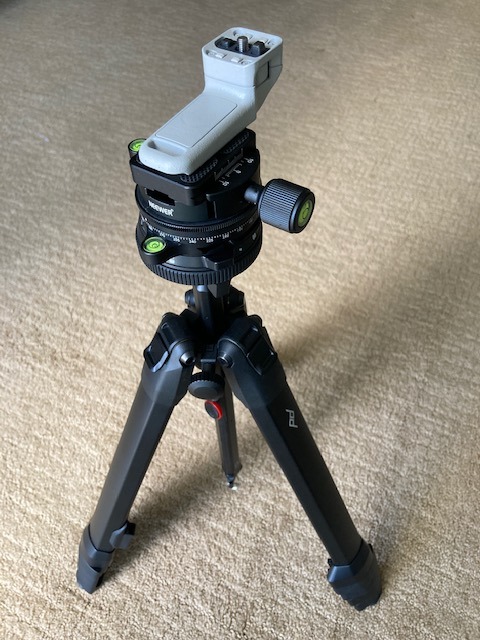 NEEWER Camera Panoramic Panning Base with Style Plate | 3/8 inch Screw, Aluminum Alloy Panorama Ball Tripod Head with Bubble Level, for Tripod Monopod DSLR Cameras, Max Load 22 LB customer photo 2
