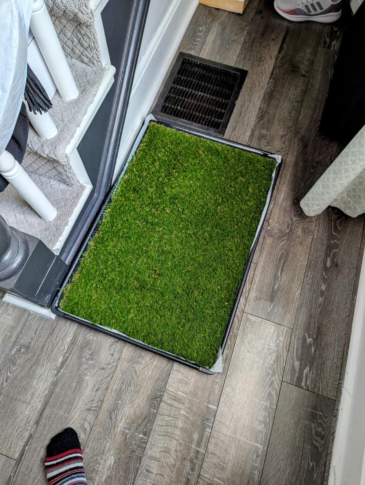 HQ4US 4LEGS Dog Grass Pad with Tray, Dog Litter Box with Artificial Grass customer photo 2