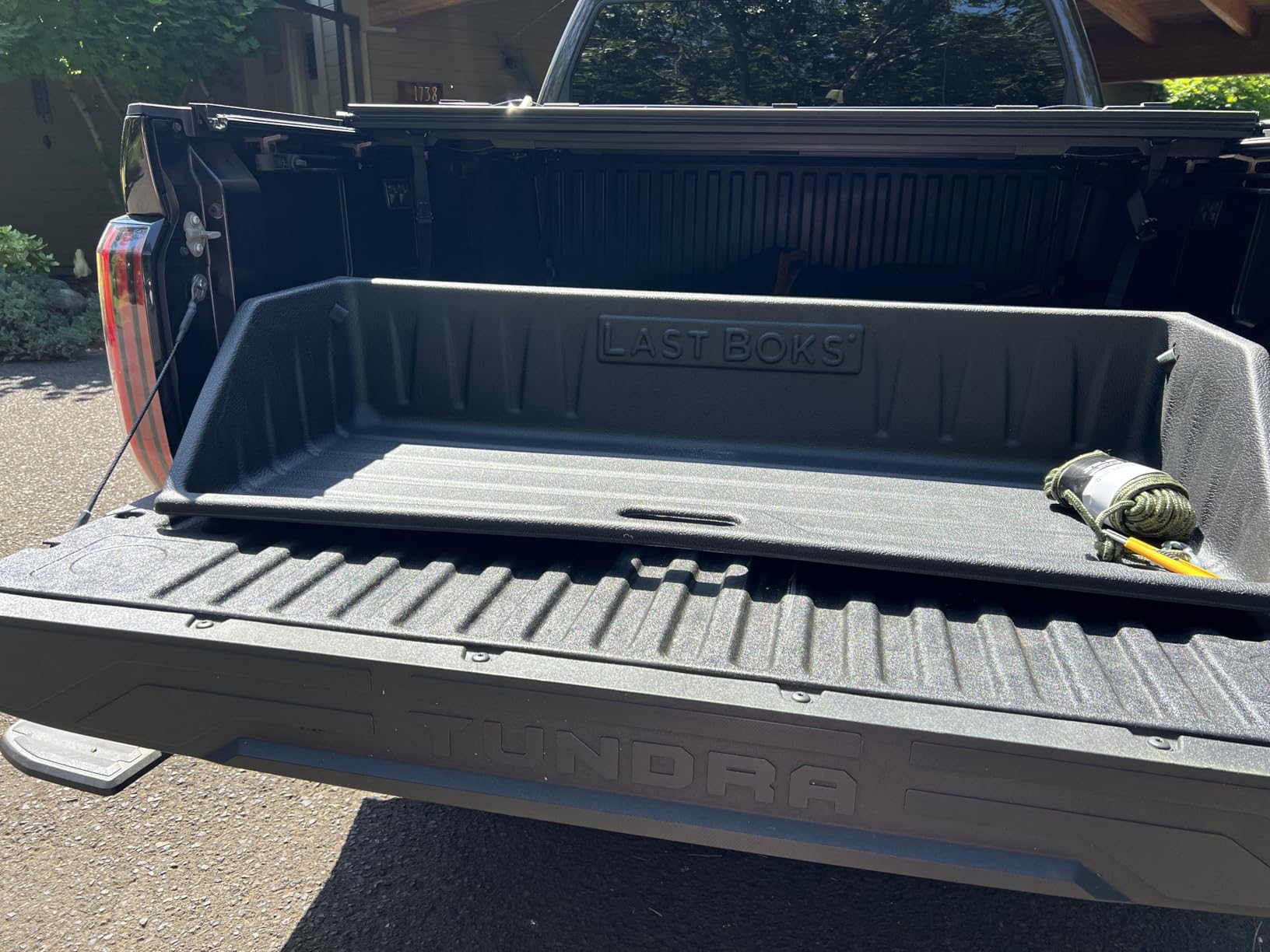 Last Boks Mid Size Truck Bed, Cargo Box Organizer, Slides Out onto Your Tailgate for Easy Access to Load or Unload Your Cargo, Truck Accessories Stores and Protects Your Cargo and Your Truck customer photo 1