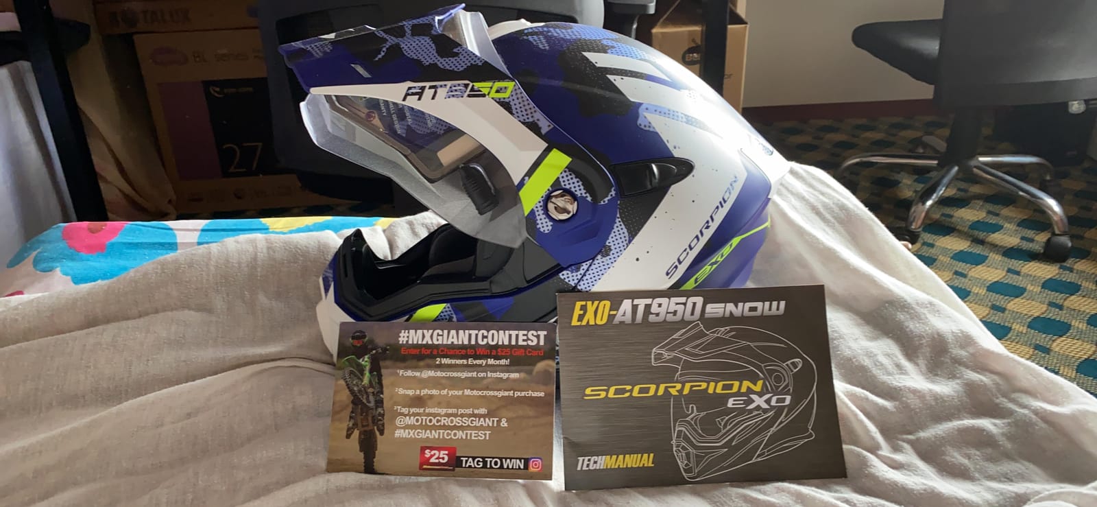 ScorpionEXO AT950 Cold Weather Adventure Snowmobile Modular Helmet Electric Shield with Breath Box DOT Approved Outrigger (Matte Grey - Small) customer photo 1