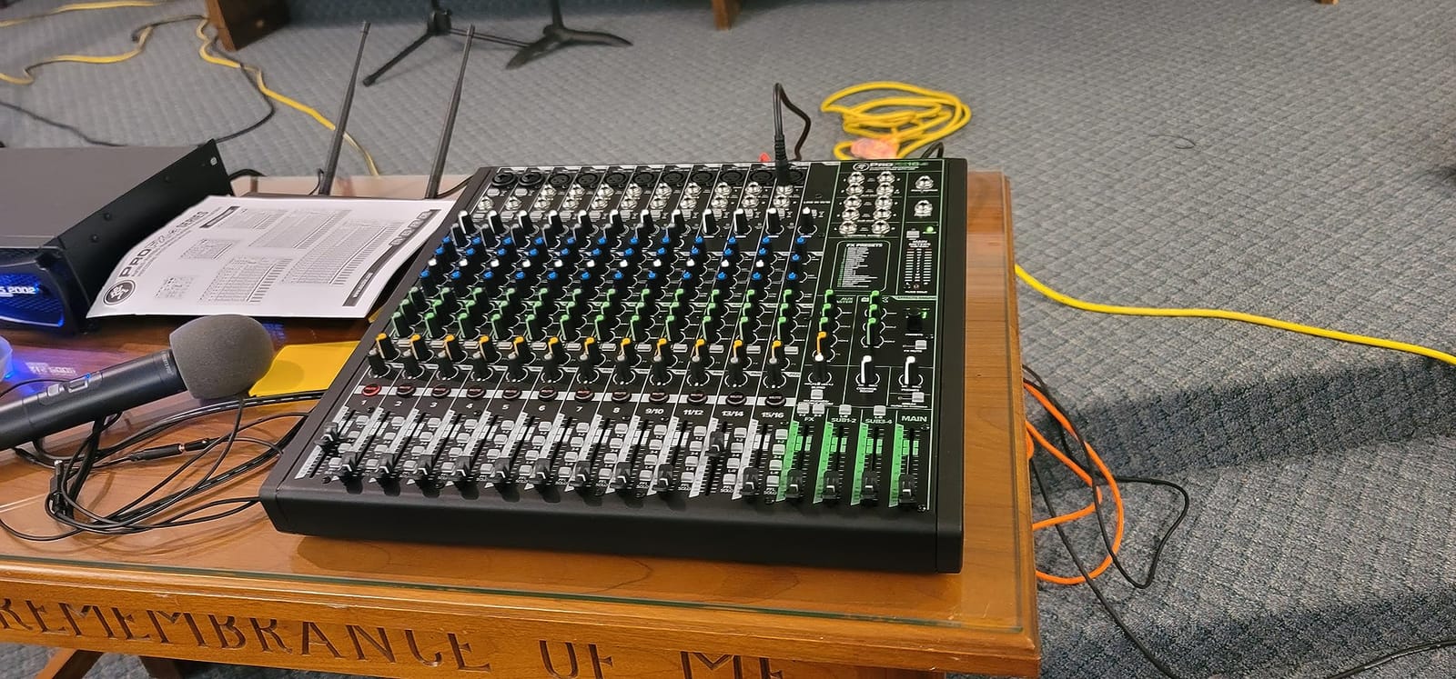 Mackie ProFX16v3 16-Channel Mixer, USB Recording, GigFX Effects | Onyx Mic Preamps and GigFX Effects Engine customer photo 1