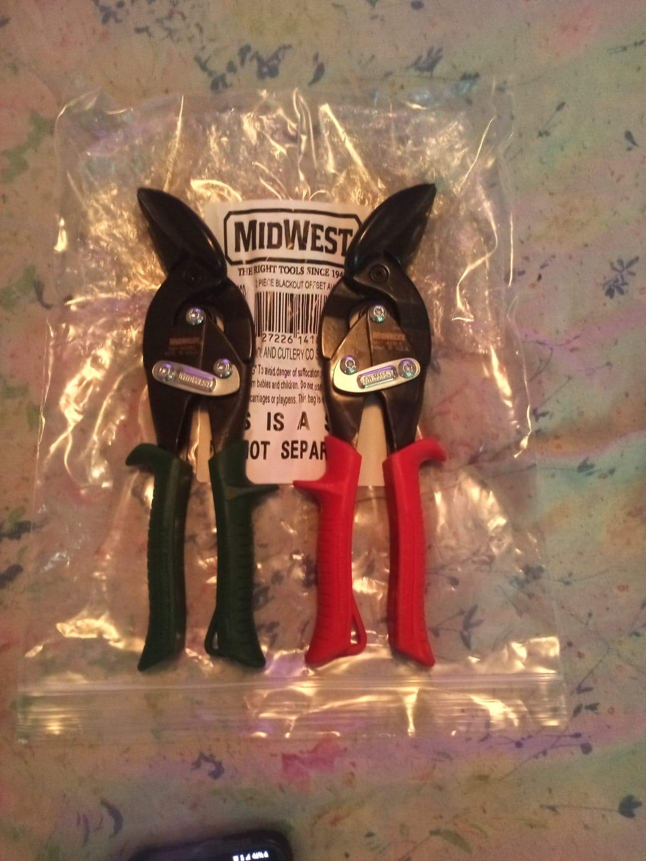 MIDWEST Blackout Aviation Snip Set, Left & Right Offset, Tin Snips customer photo 2