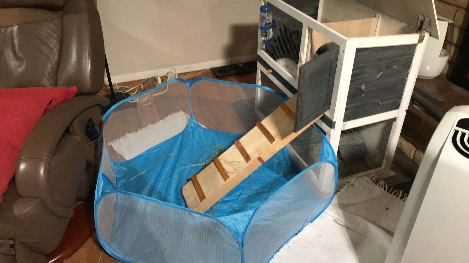 Guinea Pig Cage Rabbit Cage Indoor with Mat Playpen Perfect Size for Small Animal Pet Play Pen Easy to Clean Exercise Yard Fence Portable Tent for Hamsters, Chinchillas, Hedgehog, Puppy, Cats customer photo 2
