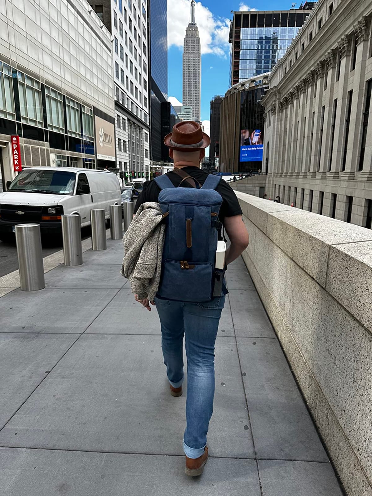 G-FAVOR 40L Travel Backpack for Men, Large Vintage Canvas Rucksack 3 in 1 Convertible Duffel Bag Carry On Backpack Fits for 17.3 Inch Laptop customer photo 2