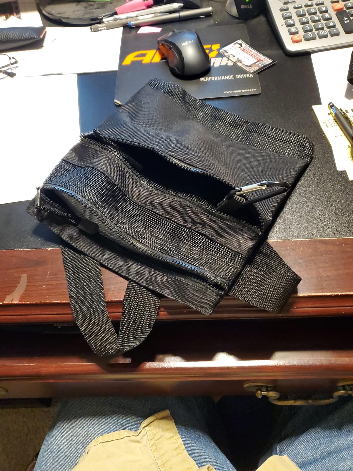 Calces365 Metal Detecting Water Proof Mesh Waist Pouch, Perfect for Beach Detecting, Long 52 Inche Belt customer photo 1