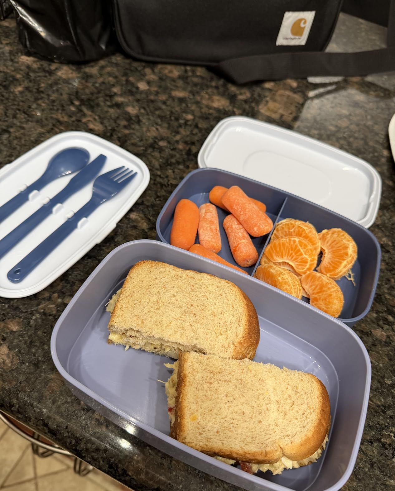 Bentgo Classic Stackable 3-Compartment Adult Bento-Style Lunch Box customer photo 2