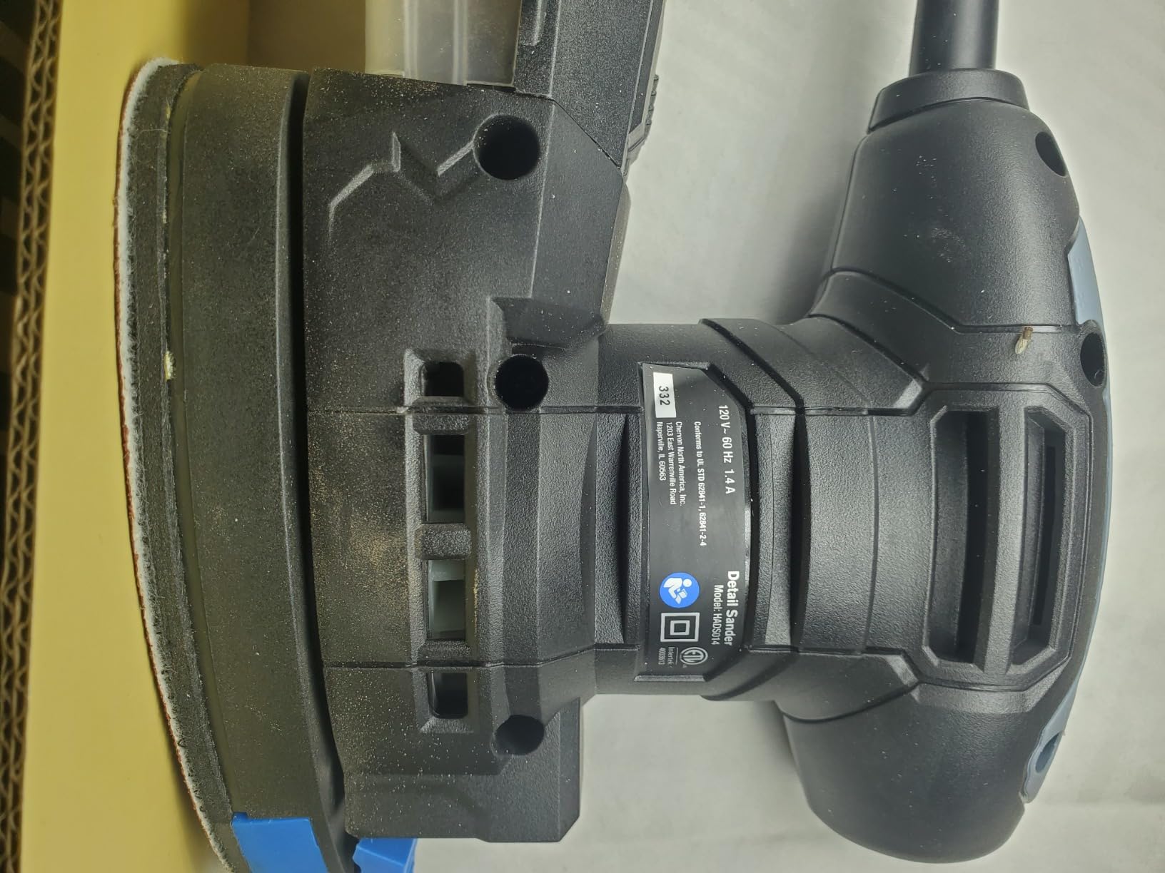 Hammerhead 1.4-Amp Multi-Function Detail Sander with 12pcs Sandpaper, Dust Collection System, and Detail Attachment - HADS014 customer photo 2