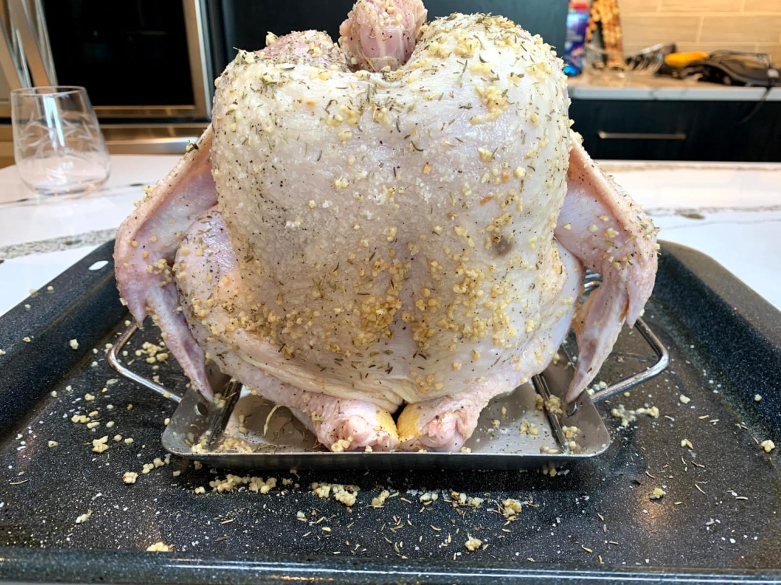 MOUNTAIN GRILLERS Beer Can Chicken Roaster Stand - Stainless Steel Holder - Barbecue Rack for The Grill, Oven or Smoker - Dishwasher Safe - Includes 4 Vegetable Spikes customer photo 2