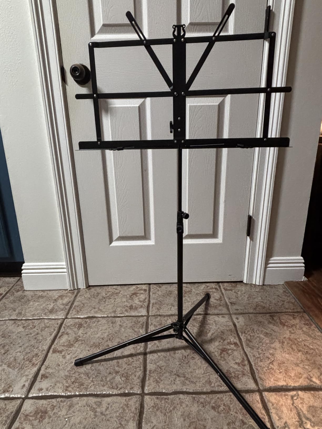 CAHAYA Sheet Music Stand Portable Folding Dual Use Desktop Book Holder customer photo 1