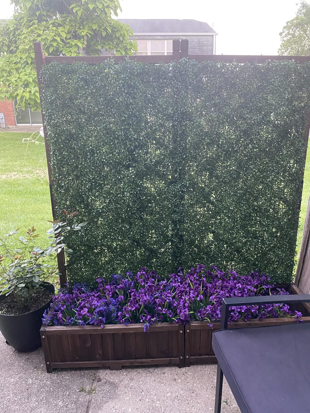 Anraja Raised Garden Bed with Trellis Wooden Flower Standing Planter Box Outdoor Wood Lattice Panels Privacy Screen for Climbing Plant Planting Patio Tomato Vegetable Herb Balcony Porch 67