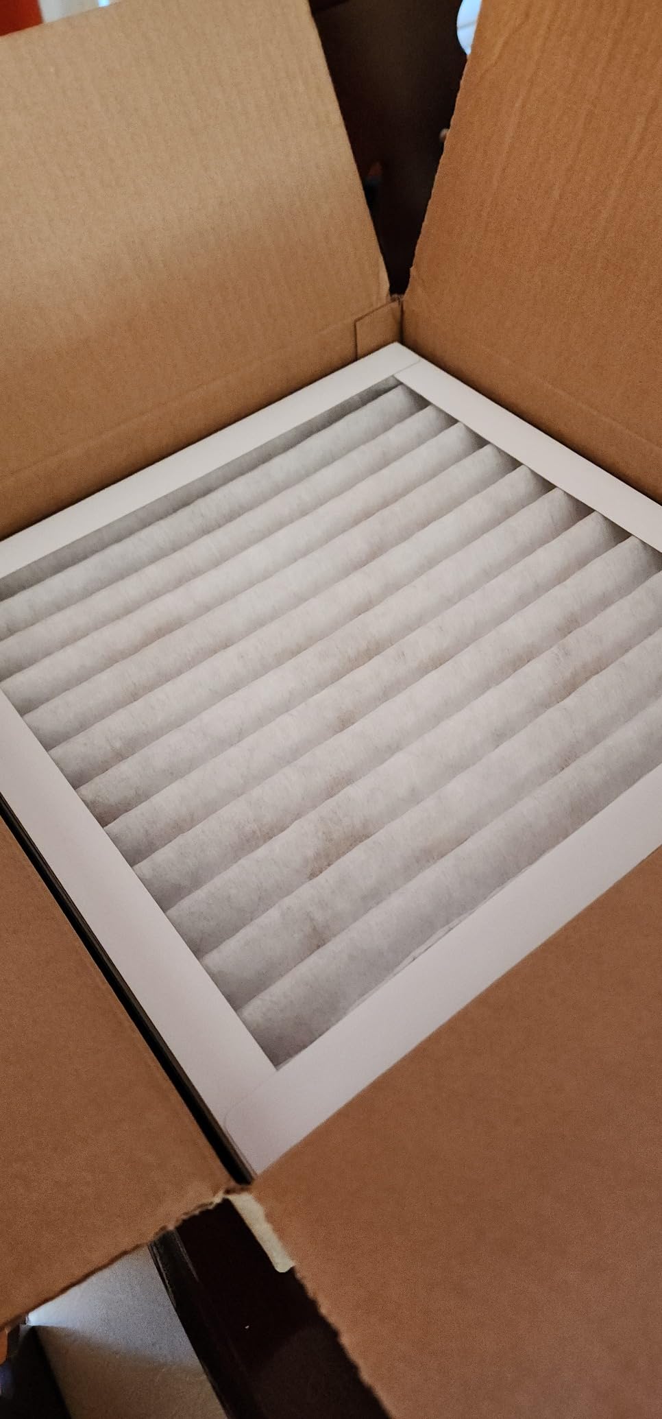 Amazon Basics 14x20x1 Air Filter, MERV 8 AC Furnace Filters, Allergen Control, Electrostatic, Removes Dust Pollen and Lint, 6-Pack (Actual Size: 13.75