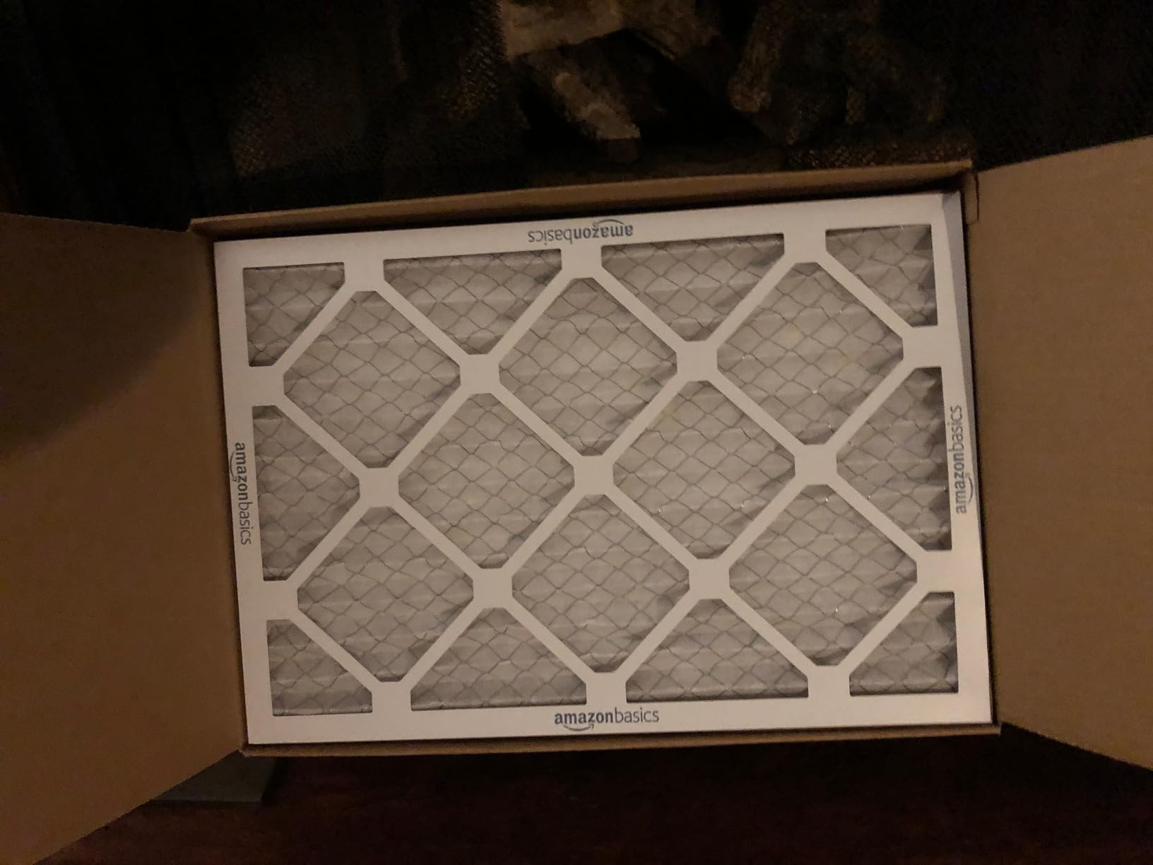 Amazon Basics 16x20x1 Air Filter 6-Pack, MERV 8 AC Furnace Filters, Allergen Control, Removes Dust, Lint and Pollen, Electrostatic (Actual Size: 15.75