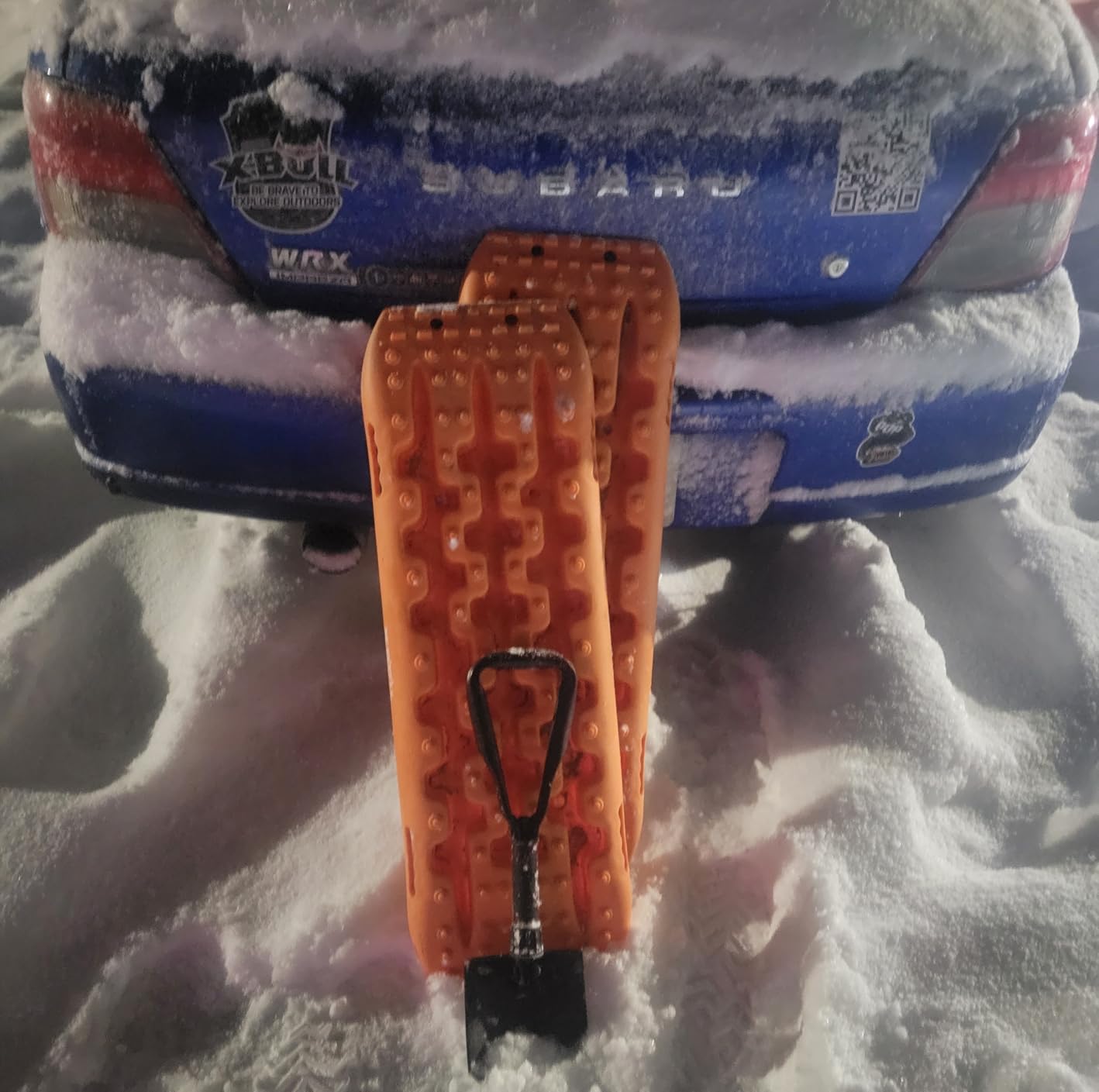 X-BULL New Recovery Traction Tracks Tire Ladder for Sand Snow Mud 4WD(Orange) customer photo 1
