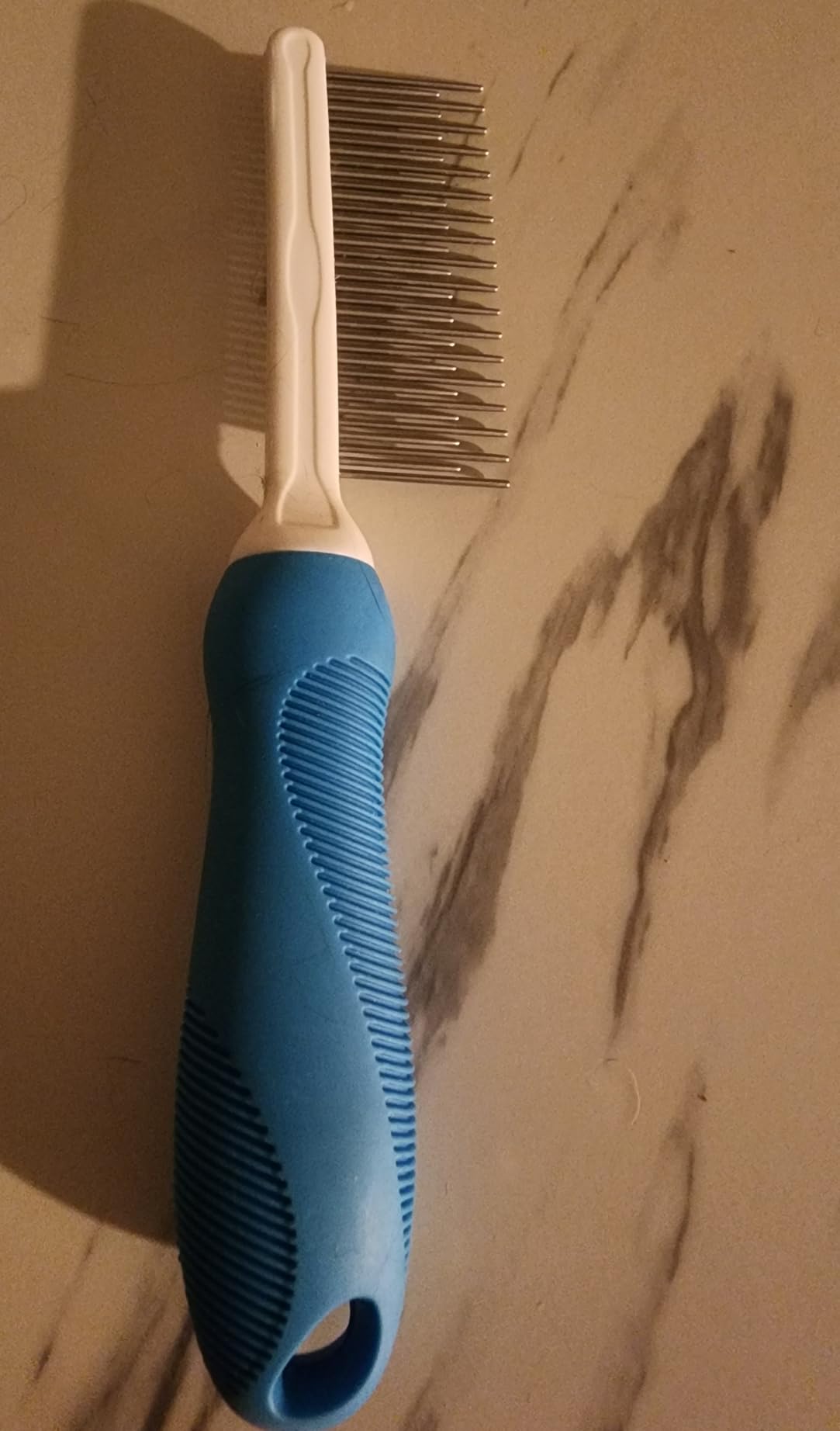 Grooming Comb for Long & Curly Hair in Dogs & Cats - Top Pet Detangler Brush - Removes & Prevents Matted Fur - Perfect for Goldendoodle, Poodle Mixes, and Cat Undercoat customer photo 1