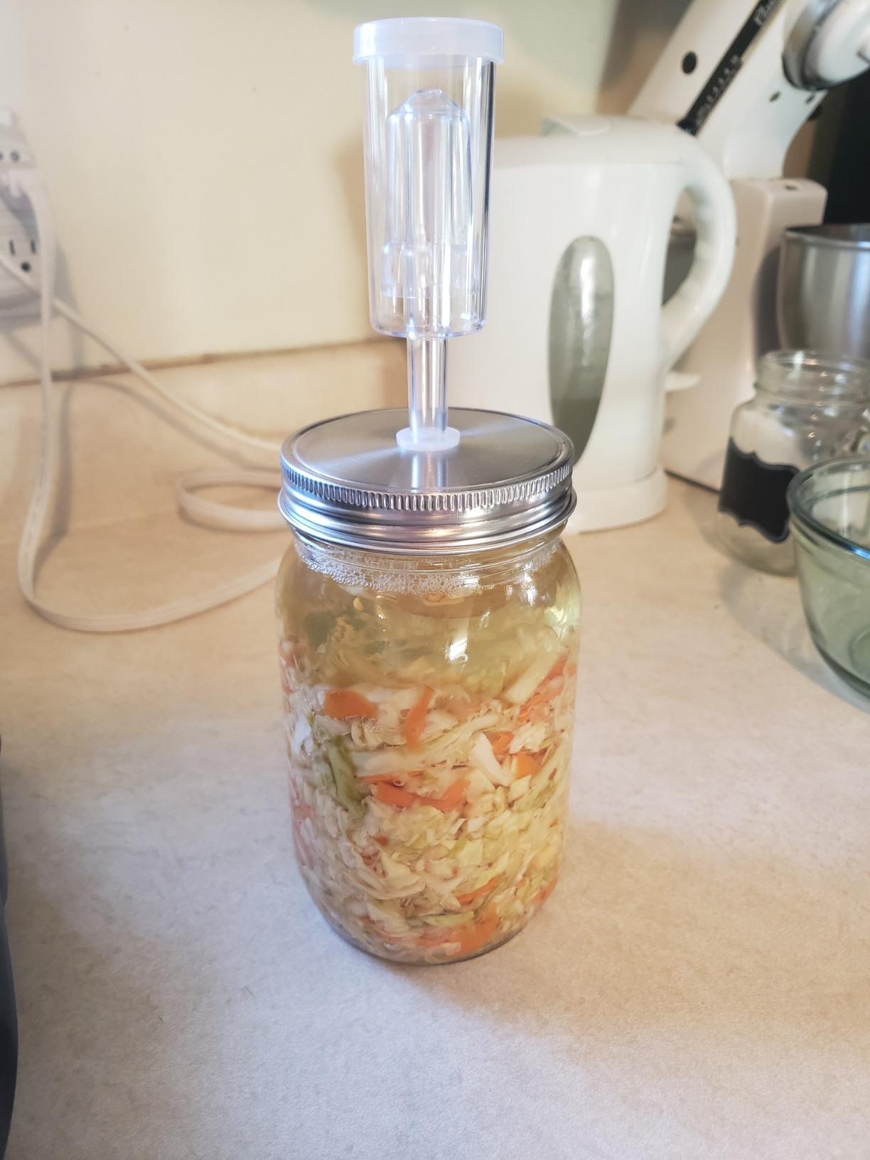 JILLMO Fermentation Kit, Stainless Steel Lids with Weights & Airlocks customer photo 1