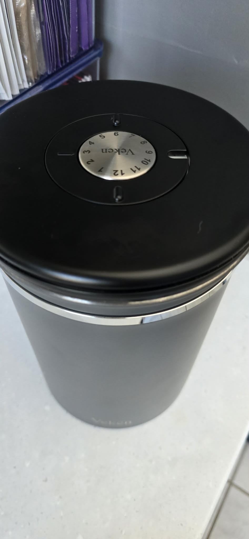 Veken Coffee Canister, Airtight Stainless Steel Food Storage Container,16OZ customer photo 1