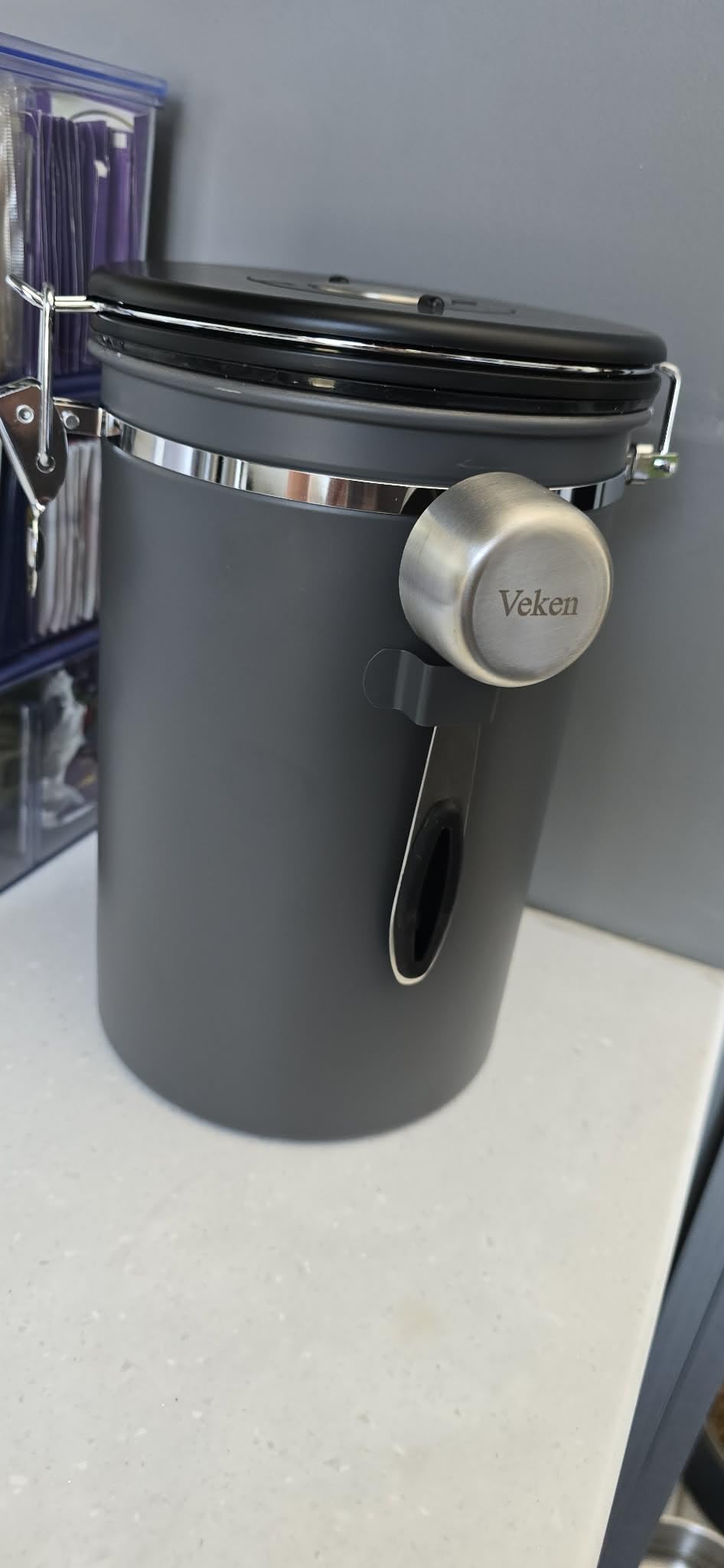 Veken Coffee Canister, Airtight Stainless Steel Food Storage Container,16OZ customer photo 2