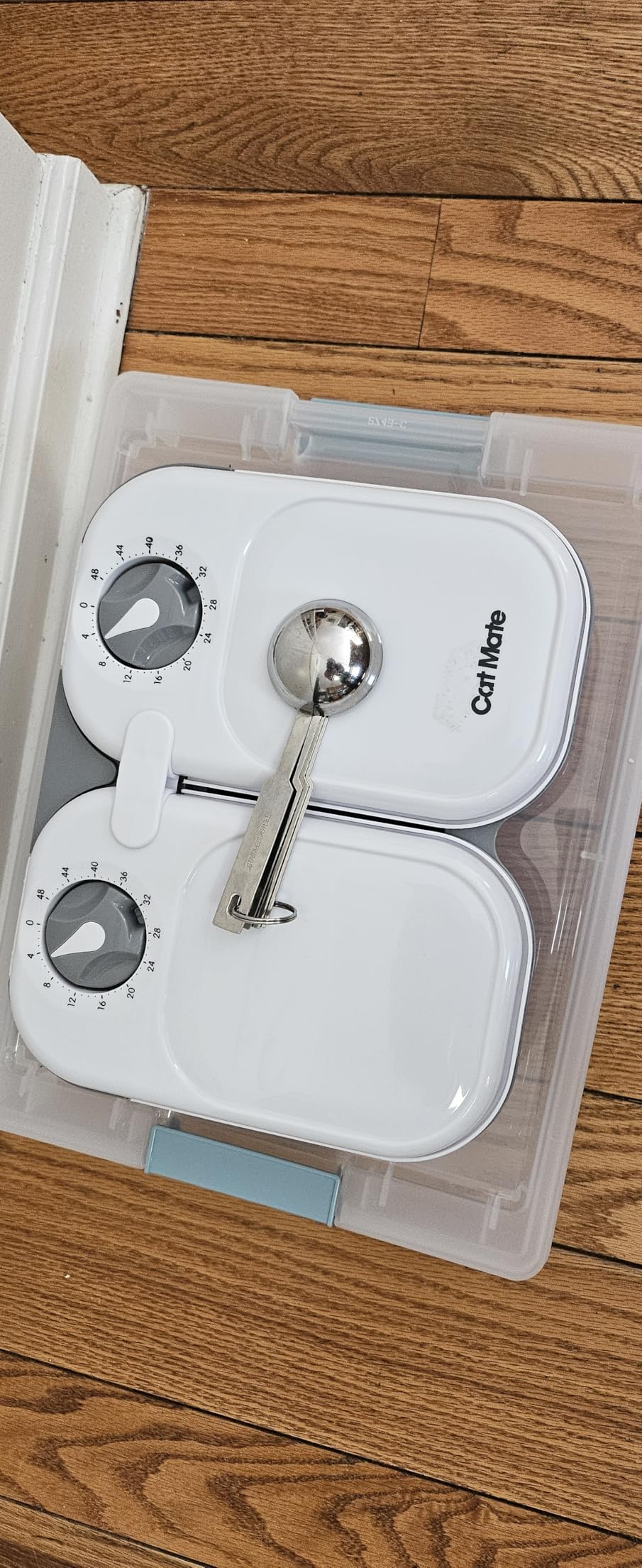 Cat Mate C200 Automatic 2 Meal Pet Feeder with Timer for Cats & Small Dogs customer photo 1