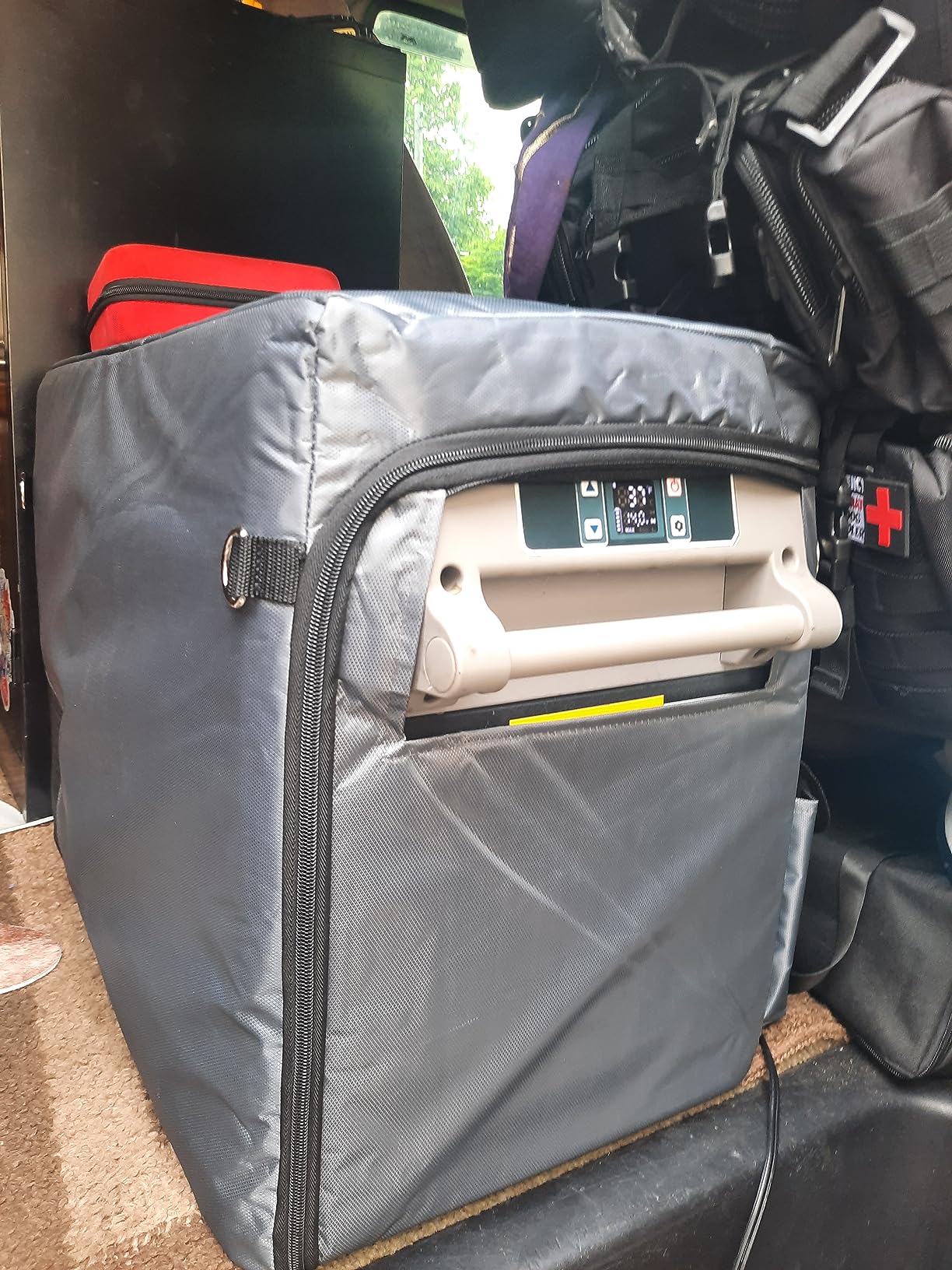 CF45 Insulated Protective Cover Insulated Transit Bag for Alpicool CF45, Euhomy 45Liter(48qt), AstroAI 48 Quart, VBENLEM 45L(48qt) Car Refrigerator customer photo 1