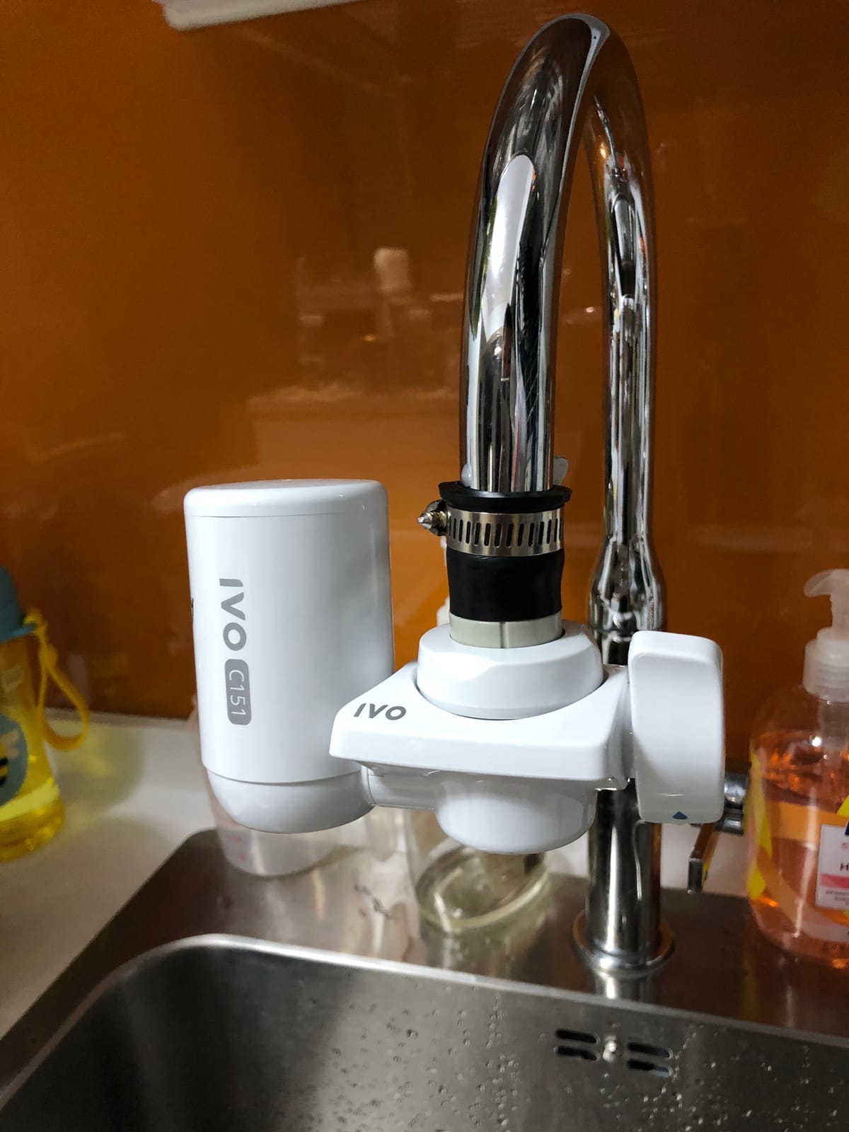 IVO Water Filter for Sink Faucet – 4-Stages with Microfiltration Technology – Removes Chlorine, Rust, Sediments and Microscopic Contaminants – Retains Healthy Minerals customer photo 1