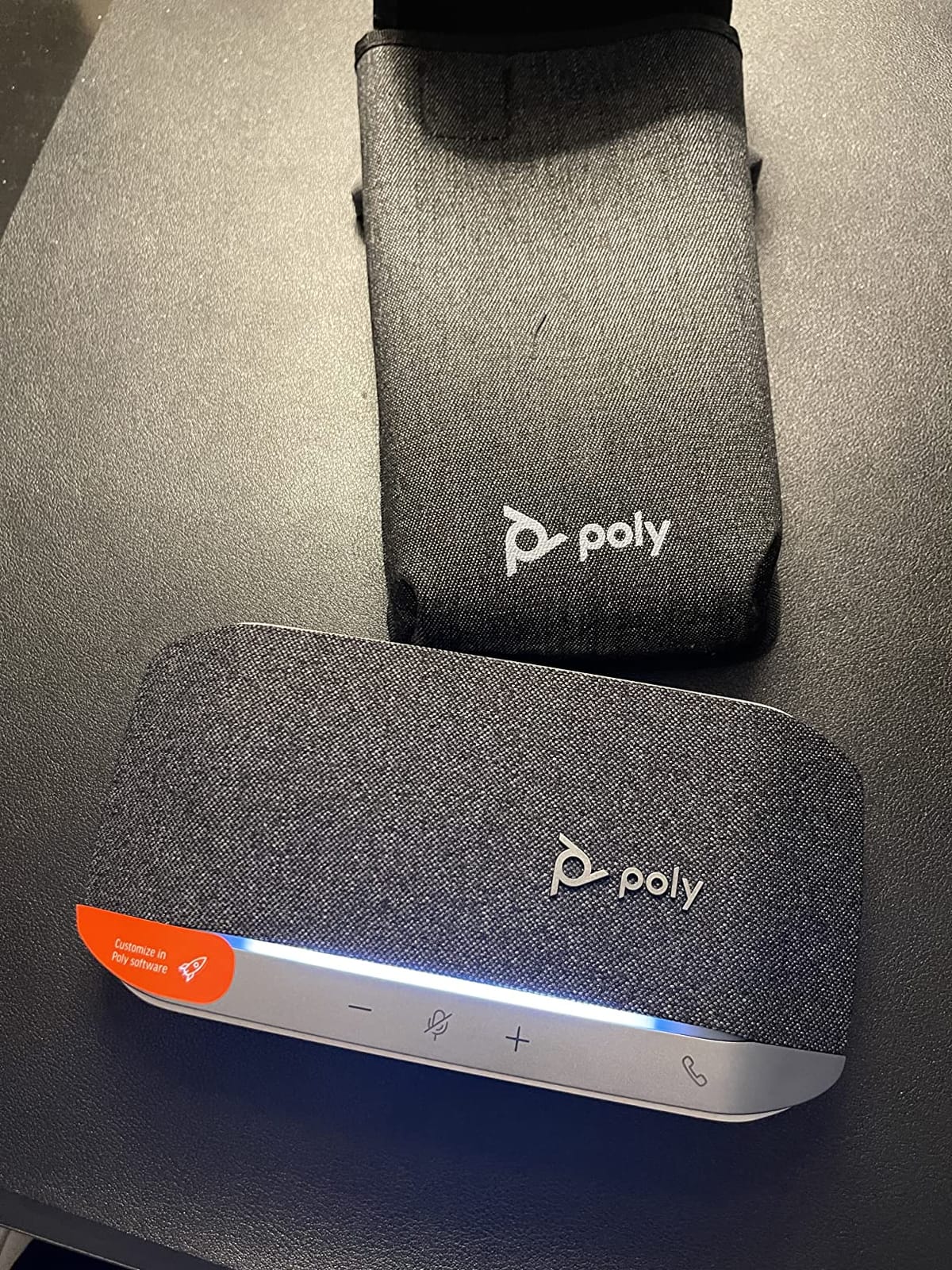 Poly - Sync 20 Bluetooth/USB-A Speakerphone - Personal Portable Speakerphone - Noise & Echo Reduction - Connect to Cell Phones via Bluetooth or Computers via USB-A Cable - Works with Teams, Zoom customer photo 1