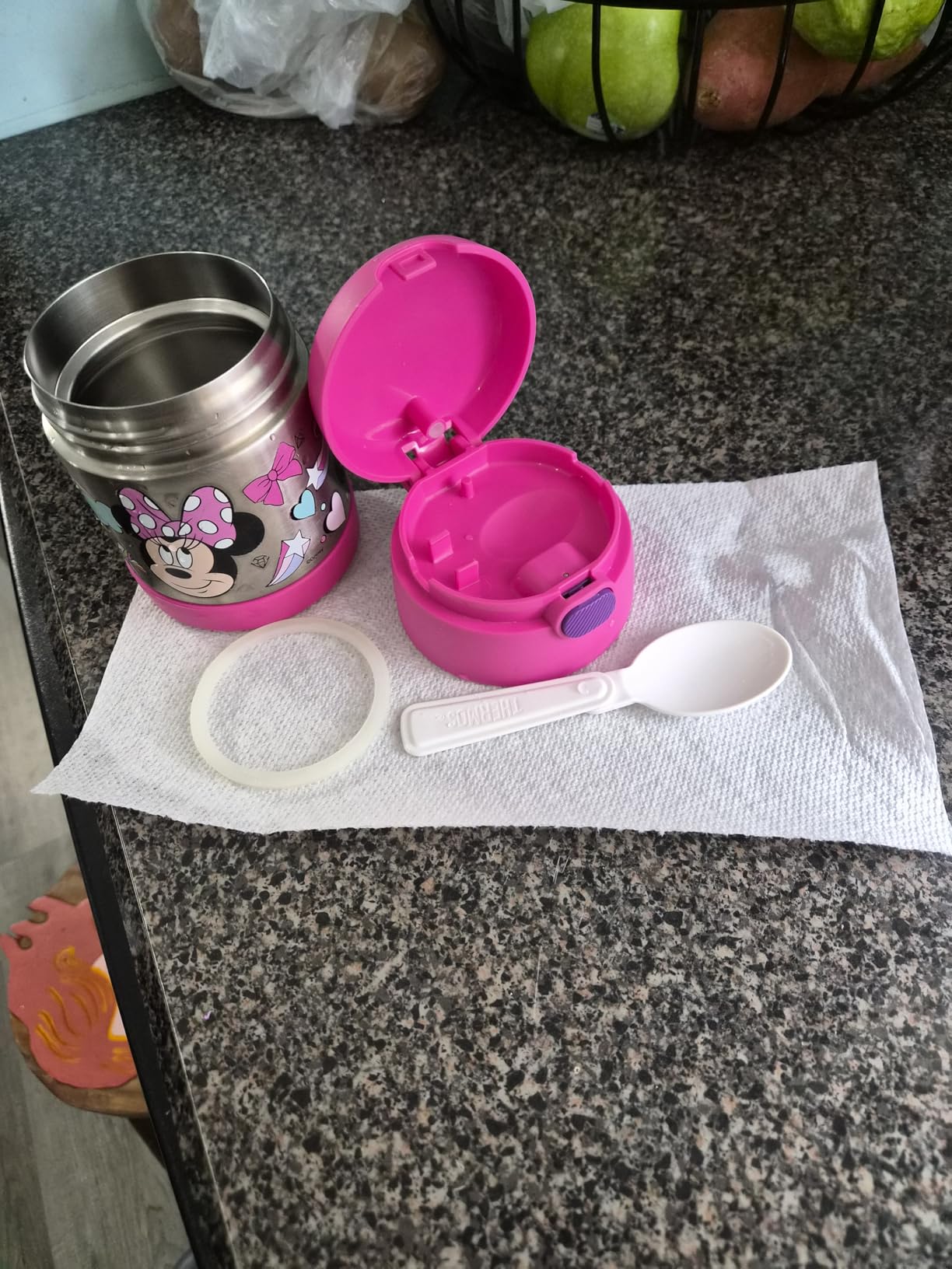 THERMOS FUNTAINER Kids Food Jar with Spoon, 10oz, Purple customer photo 1