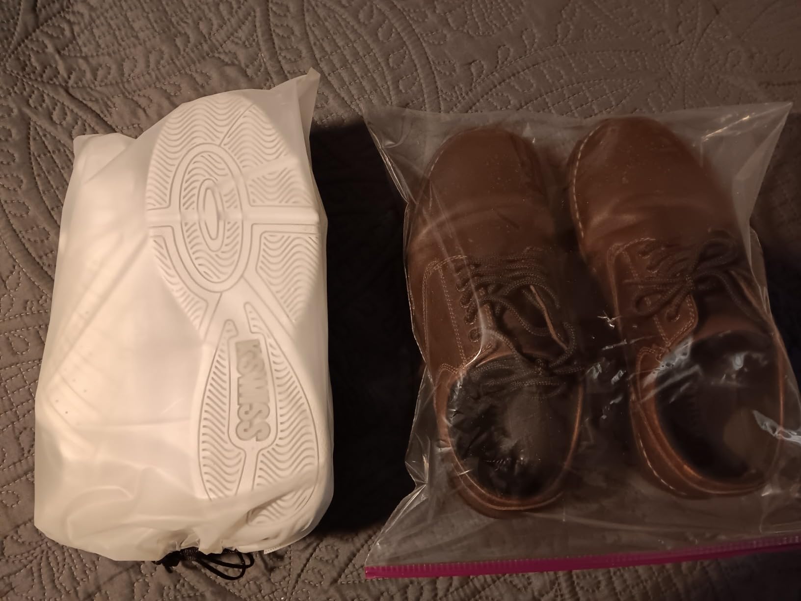 Vorspack 13 Pack Transparent Shoe Bags for Travel, 15.7 x 11.8 inches customer photo 2