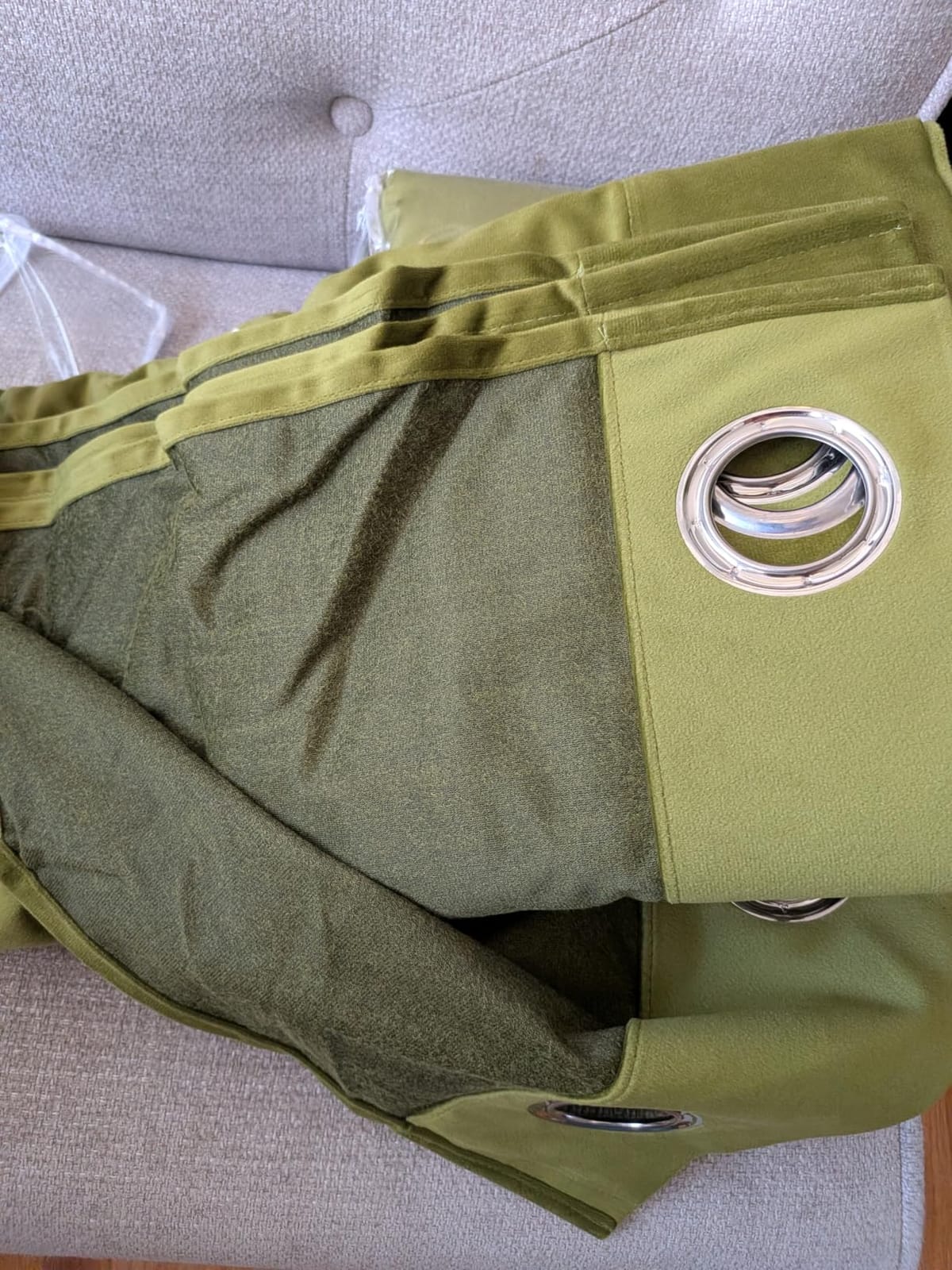 MIULEE Velvet Curtains Olive Green 52 x 84 Inch Length Set of 2 | Grommet Drapes, Soundproof Thermal Insulated, Elegant Room Darkening Blackout Curtains, Classical Living Room Bedroom Decor customer photo 1