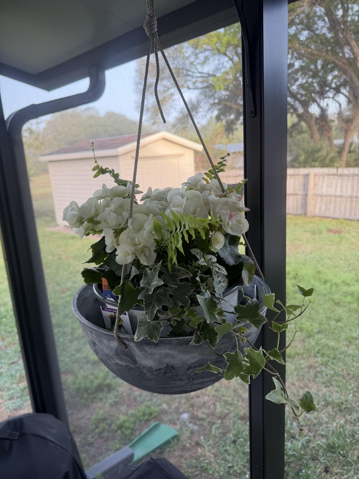 LA JOLIE MUSE Hanging Planter Baskets for Outdoor Plants, Set of 2, 13 Inch customer photo 2