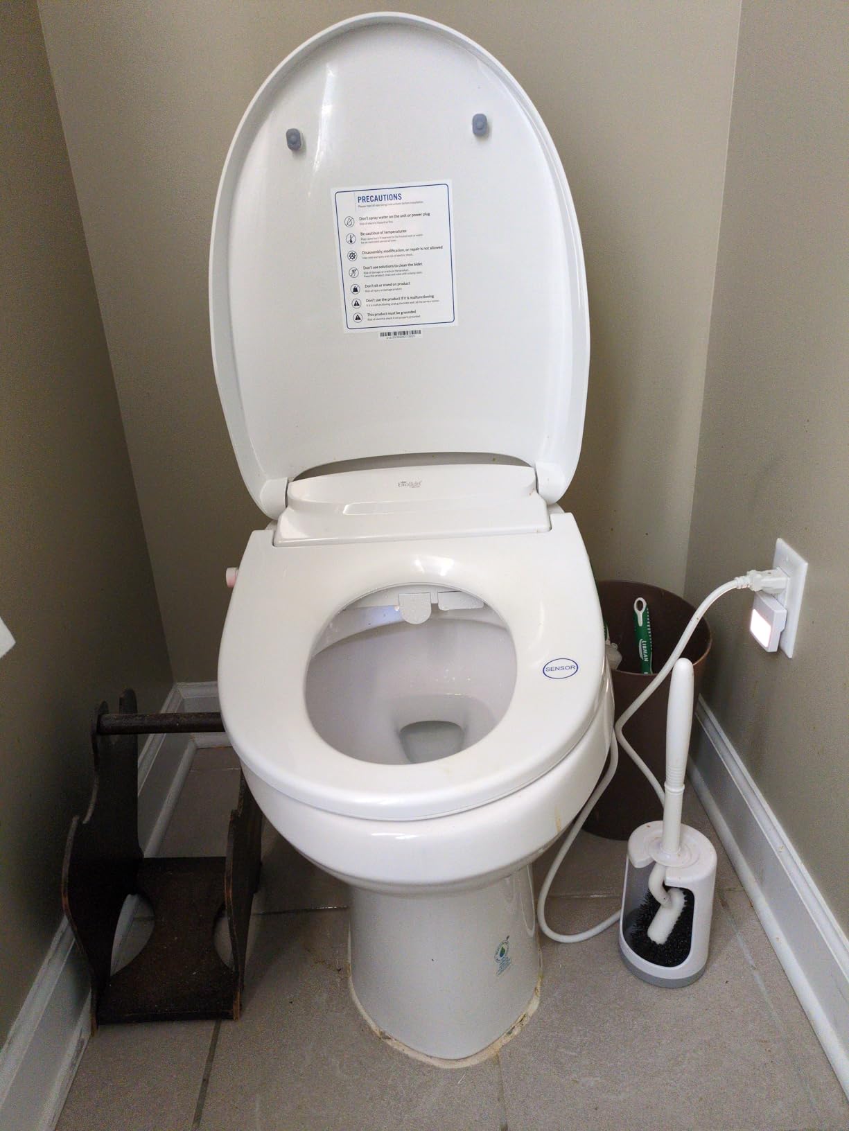 Bio Bidet DLS Premium Heated Bidet Seat, Warm Water & Air Dryer, Auto Open and Slow Close Lid, Elongated customer photo 1