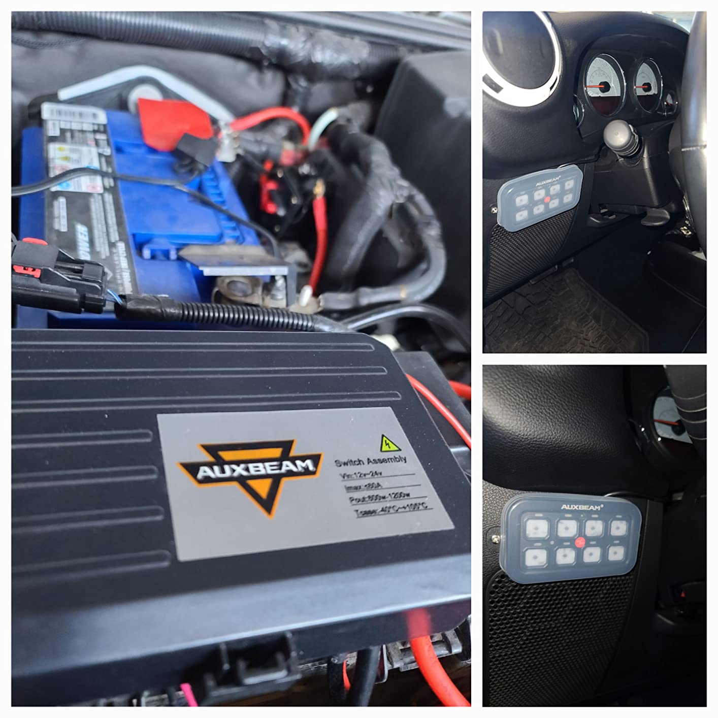 Auxbeam 8 Gang Switch Panel BA80, Universal Circuit Control Relay System customer photo 2