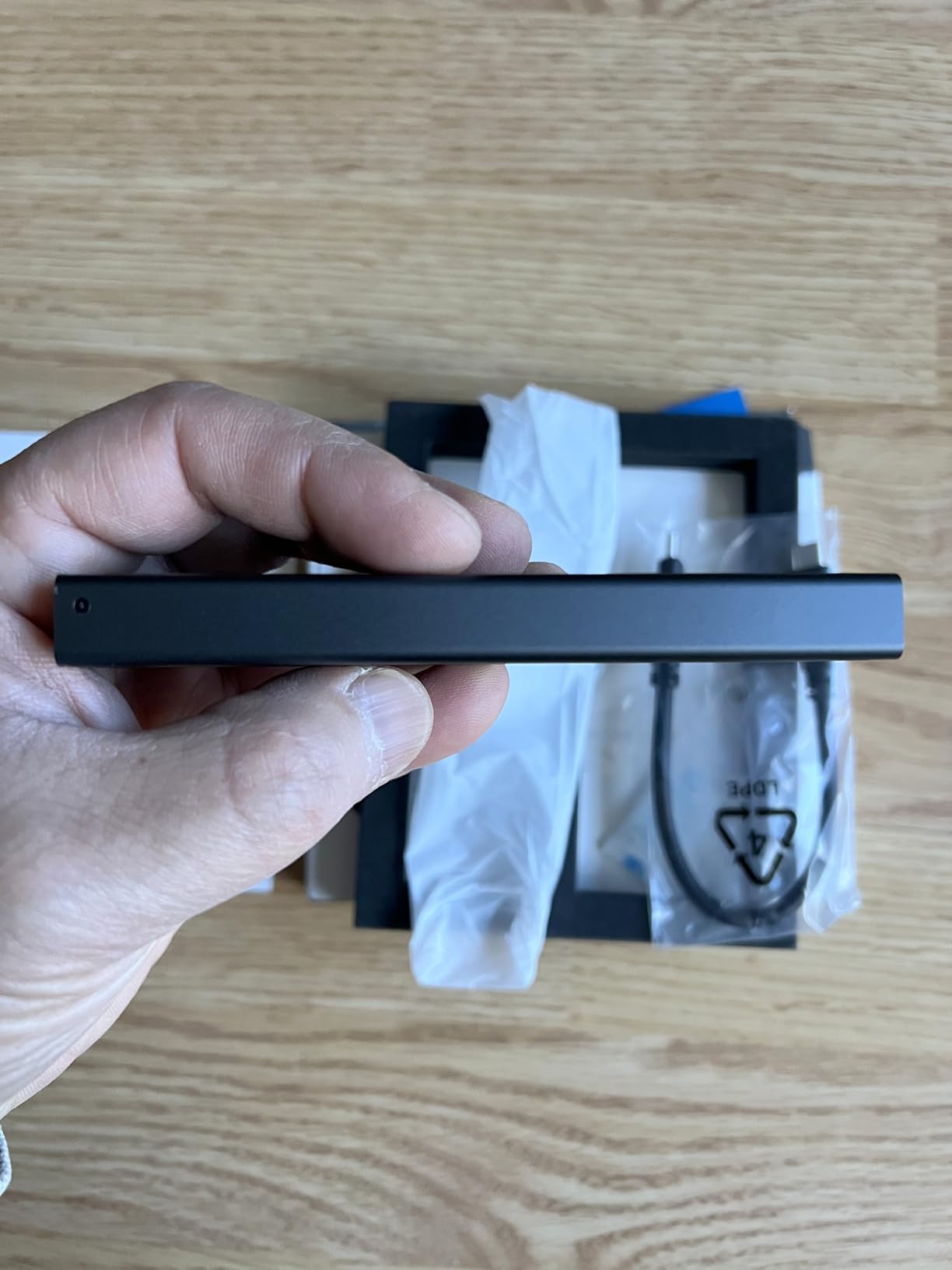 SABRENT USB-C Dual M.2 NVMe SSD Dock, Offline Clone (EC-SSD2) | Two M.2 PCIe NVMe SSD bays; tool-free; offline cloning function; USB-C customer photo 1
