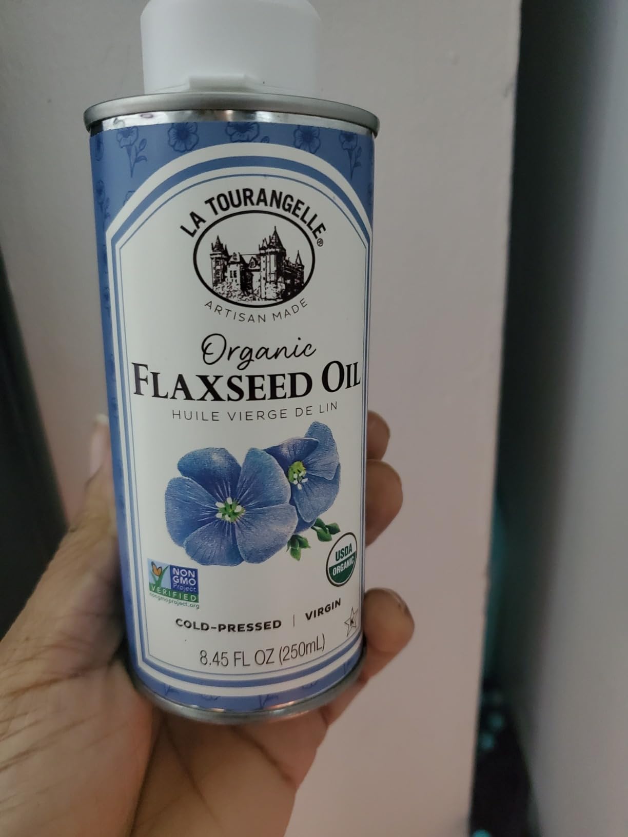 La Tourangelle Organic Virgin Flaxseed Oil, Liquid, for Cooking, 8.45 fl oz customer photo 1