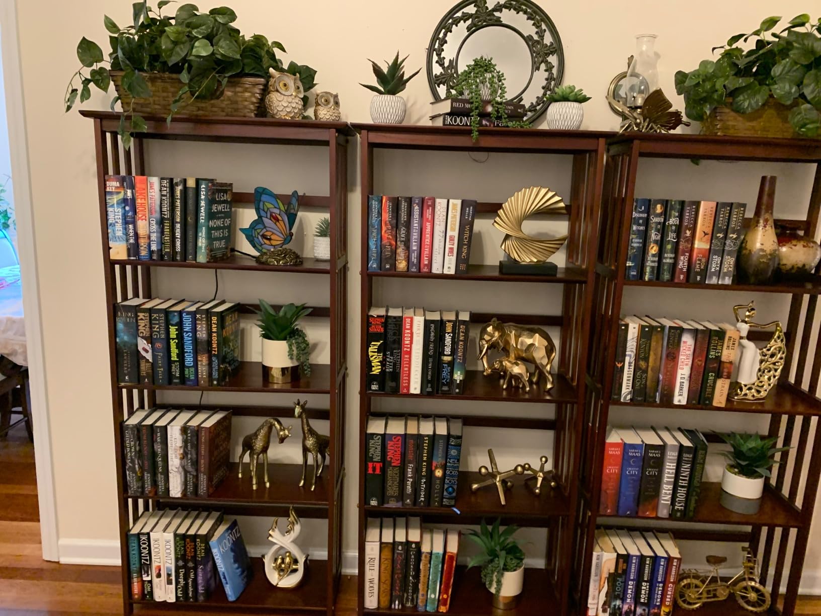 Mission Style 5-Shelf Bookcase-Walnut customer photo 1