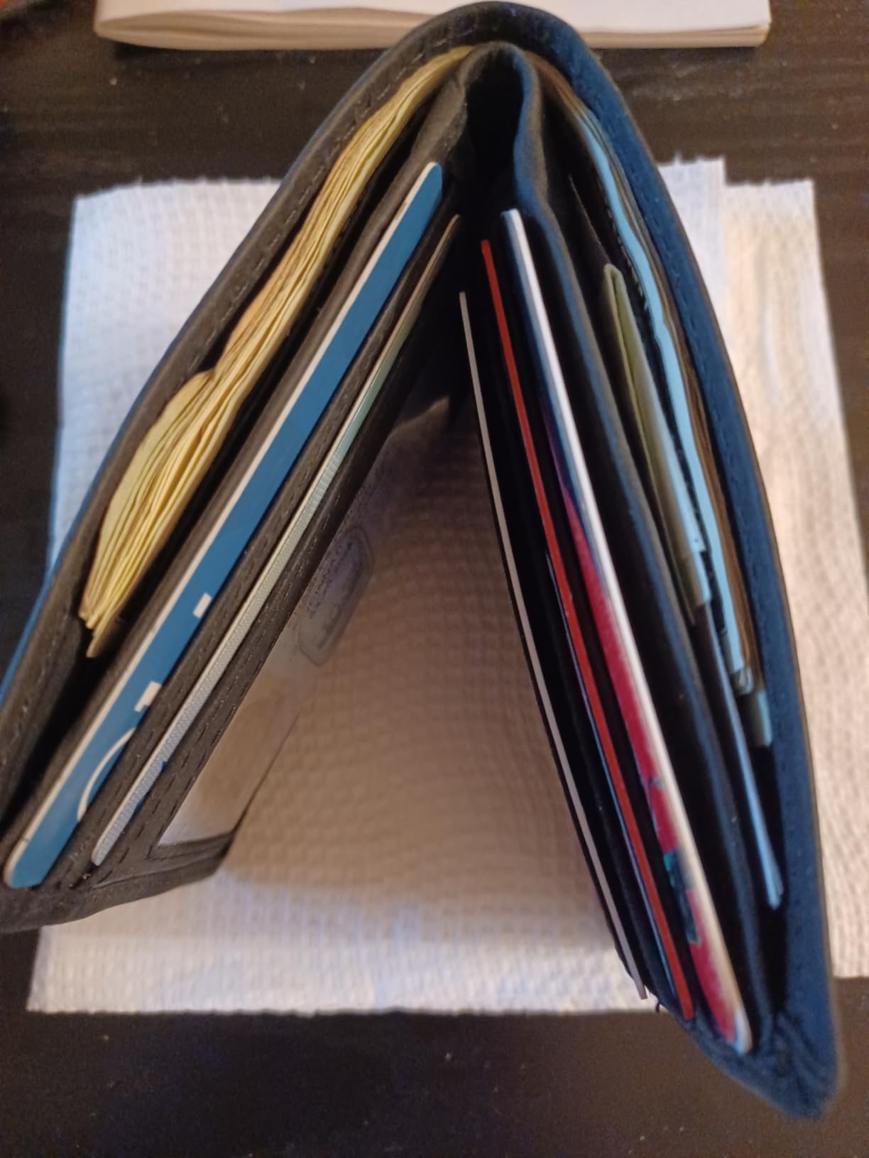 Real Leather Mens Bifold Wallet RFID Blocking Slim Minimalist Front Pocket - Thin & Stylish with ID Window in Gift Box (Crazy Horse, Coffee) customer photo 1