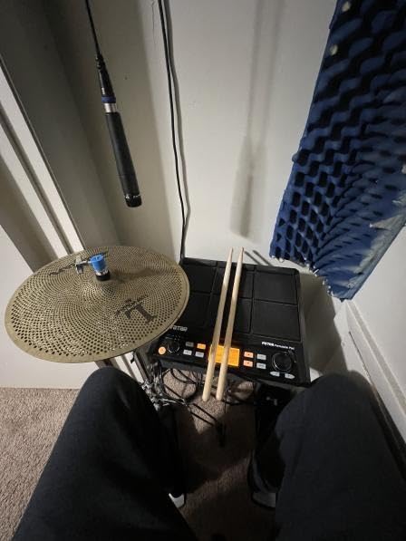 PD705 Percussion Sample Multipad, Electric Drum Pad for Drummers | With 9 Velocity Sensitive Pads, 592 Sounds, Built-in Effecter, Looper, Support USB/MIDI In Out/AUX, 8 External Trigger Inputs customer photo 1