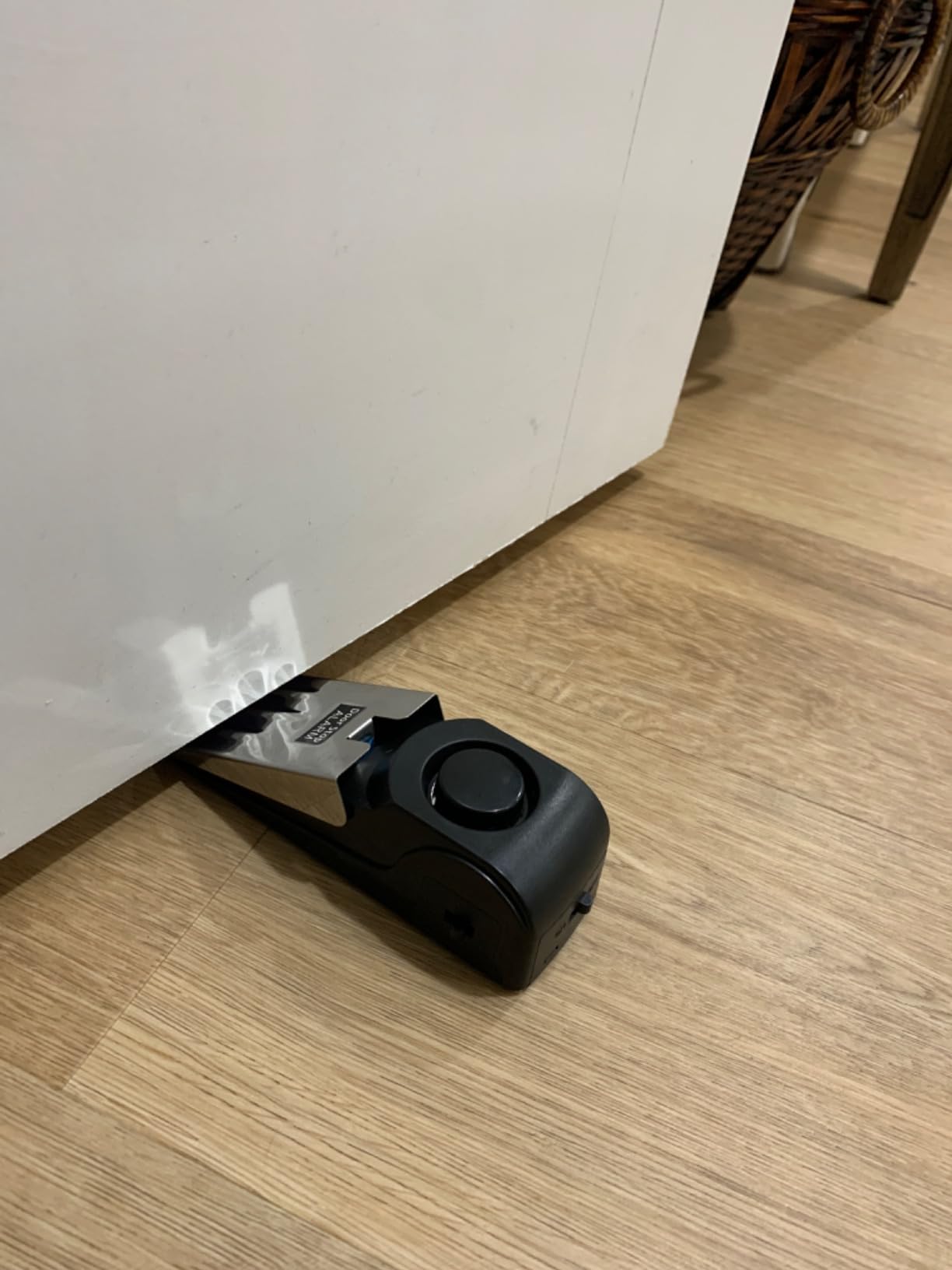 Door Stop Alarm, Door Stopper Security for Home Travel Apartment with 120DB Siren Portable Safety Tool 2 Pack customer photo 2