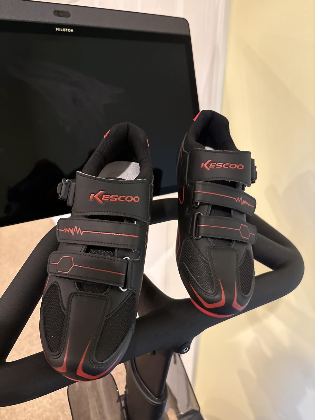 KESCOO Unisex Cycling Shoes Compatible with Peloton Indoor Road Bike customer photo 2