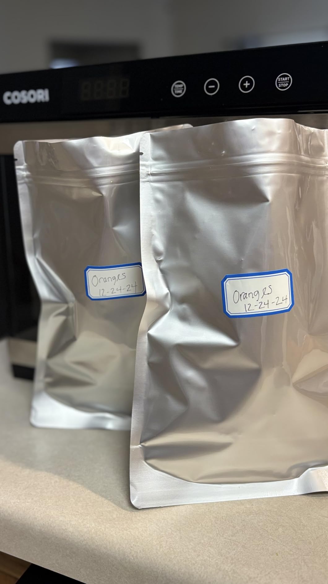 30 Mylar Bags for Food Storage 1 Gallon - Extra Thick 15 Mil - Long Term & Food Grade - Mylar Bags with Oxygen Absorbers 400cc- Zipper, Resealable, Stand-up Gousset customer photo 2