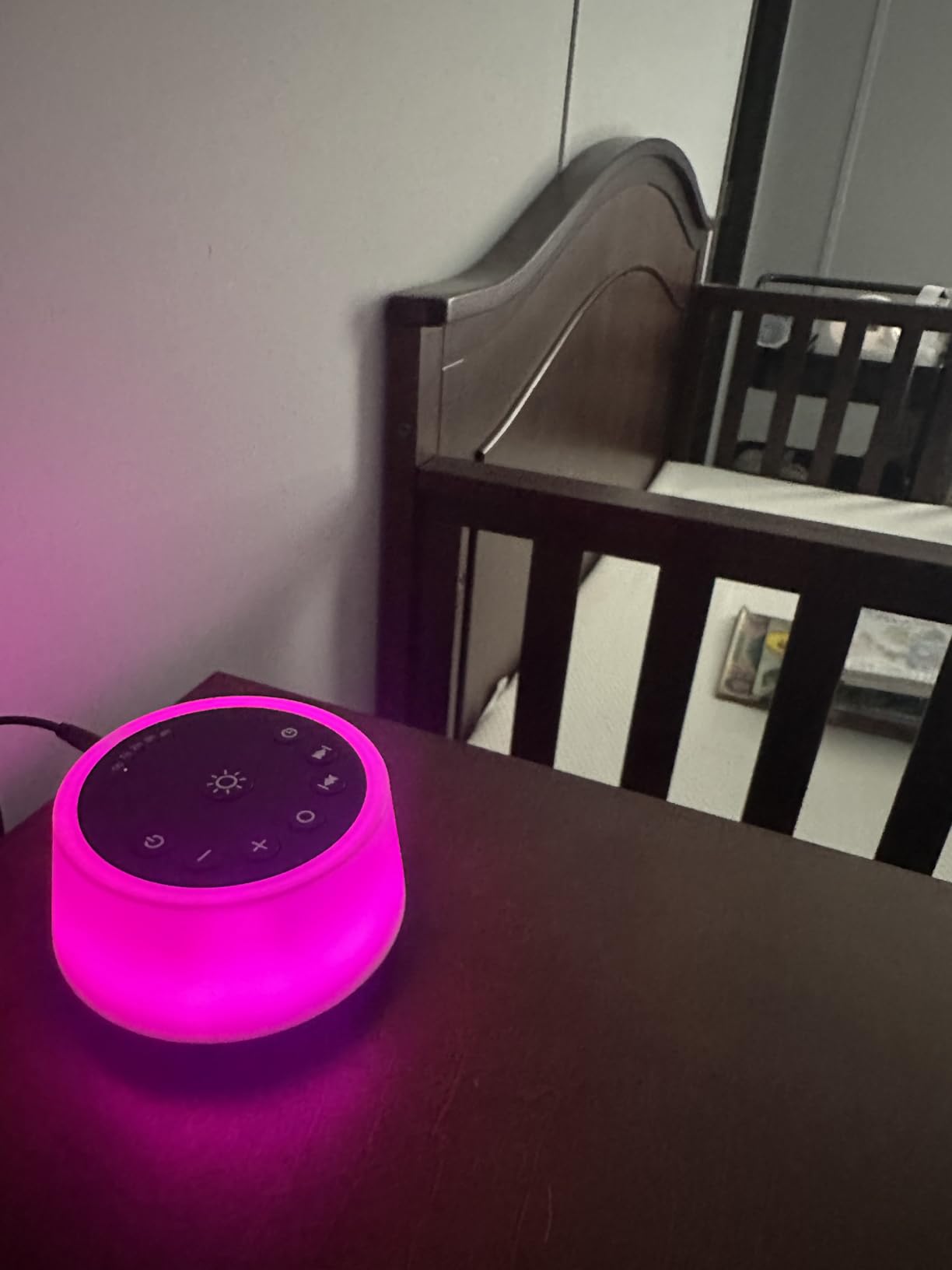 Color Noise Sound Machines with 10 Colors Night Light 25 Soothing Sounds and Sleep White Noise Machine 32 Volume Levels 5 Timers Adjustable Brightness Memory Function for Adults Kids Baby customer photo 2