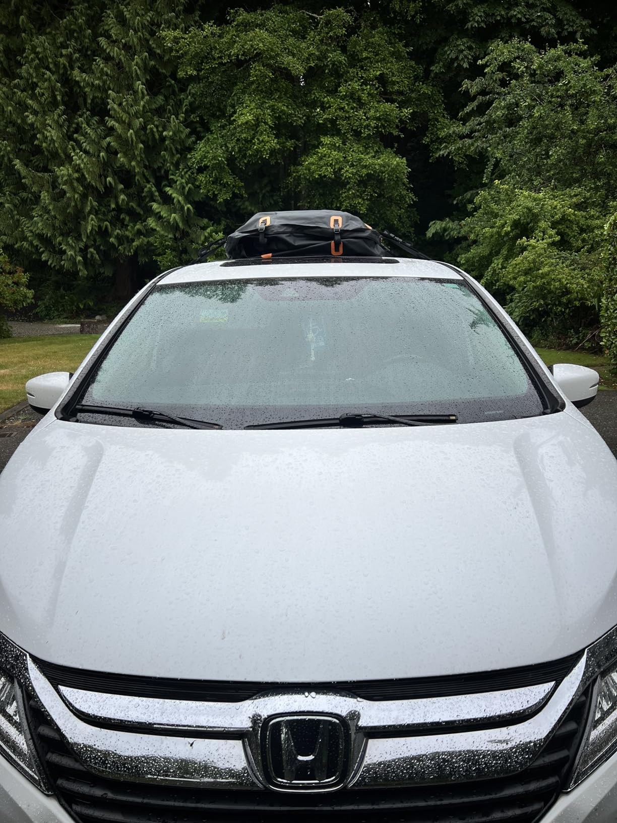 Car Roof Bag - Car Rooftop Cargo Carrier Bag - 19 Cubic Ft Waterproof Roof Rack Cargo Carrier, Includes Anti-Slip Mat, 4 Door Hooks, Reinforced Zipper/Buckle, with or Without Rack customer photo 1