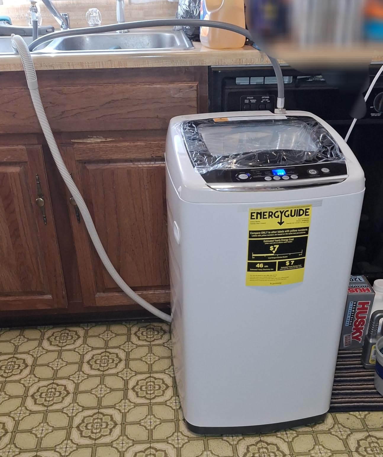 BLACK+DECKER 3.0 Cu. Ft. Portable Washer, 26.5 lb. Capacity, BPW30MW, White | 26.5 lb. Capacity Washing Machine, 6 Cycles, Quick Connect Sink Adapter and Drain Hose Included, Transparent Lid customer photo 1