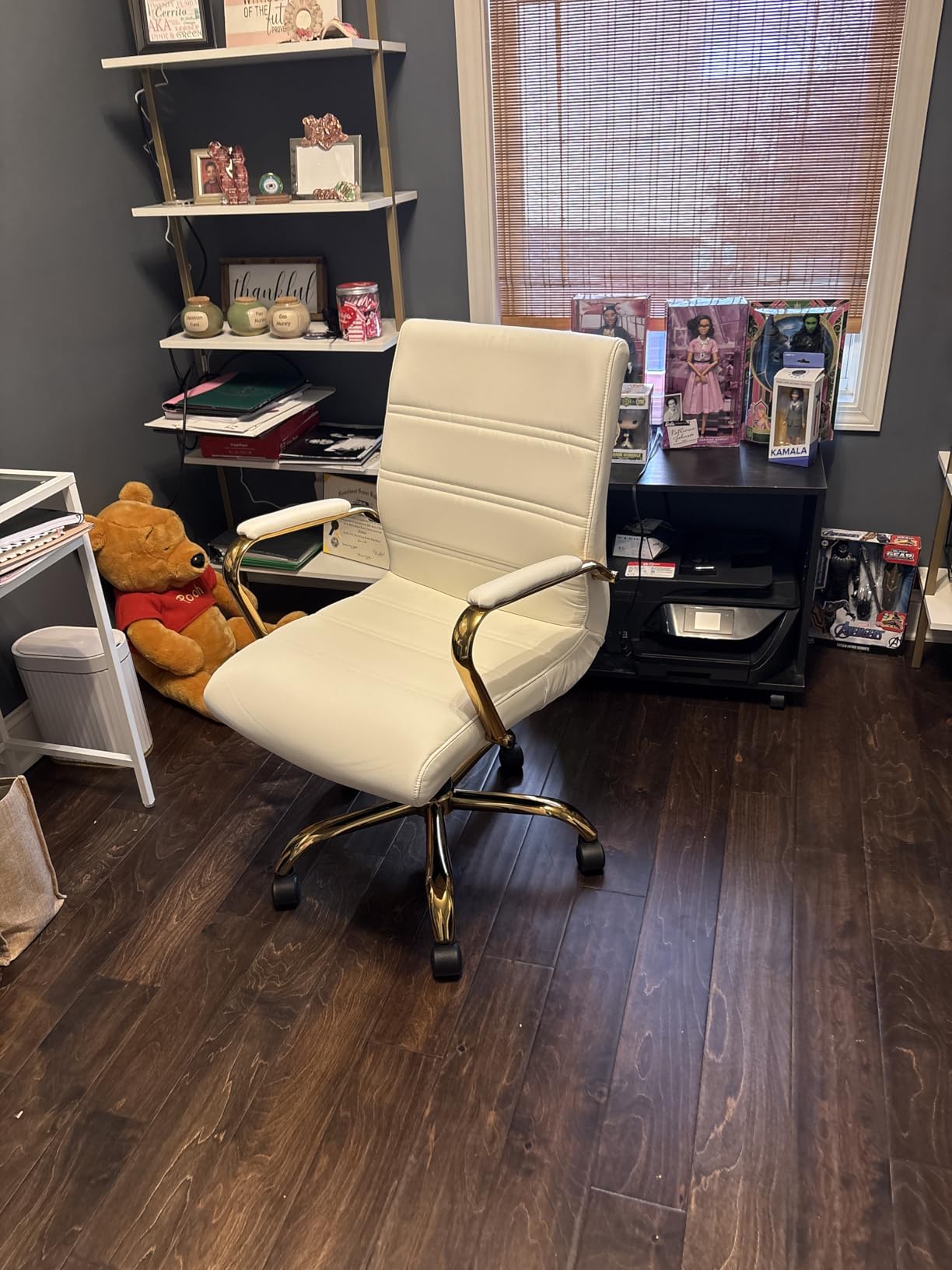 Flash Furniture Mid-Back LeatherSoft Executive Office Chair, Brown/Black customer photo 2