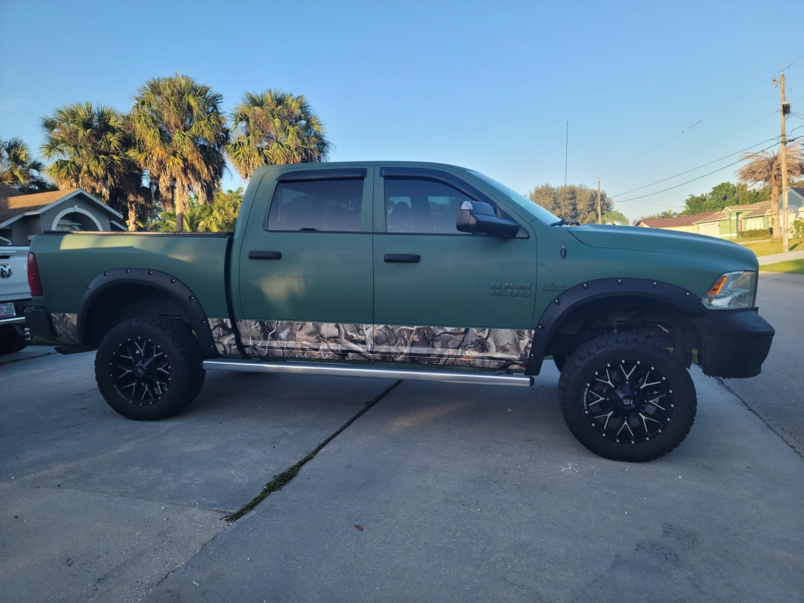 Camo Obliteration Rocker Panel Graphic Decal Wrap Kit for Truck SUV (8 inches x 28 feet, Matte) customer photo 1
