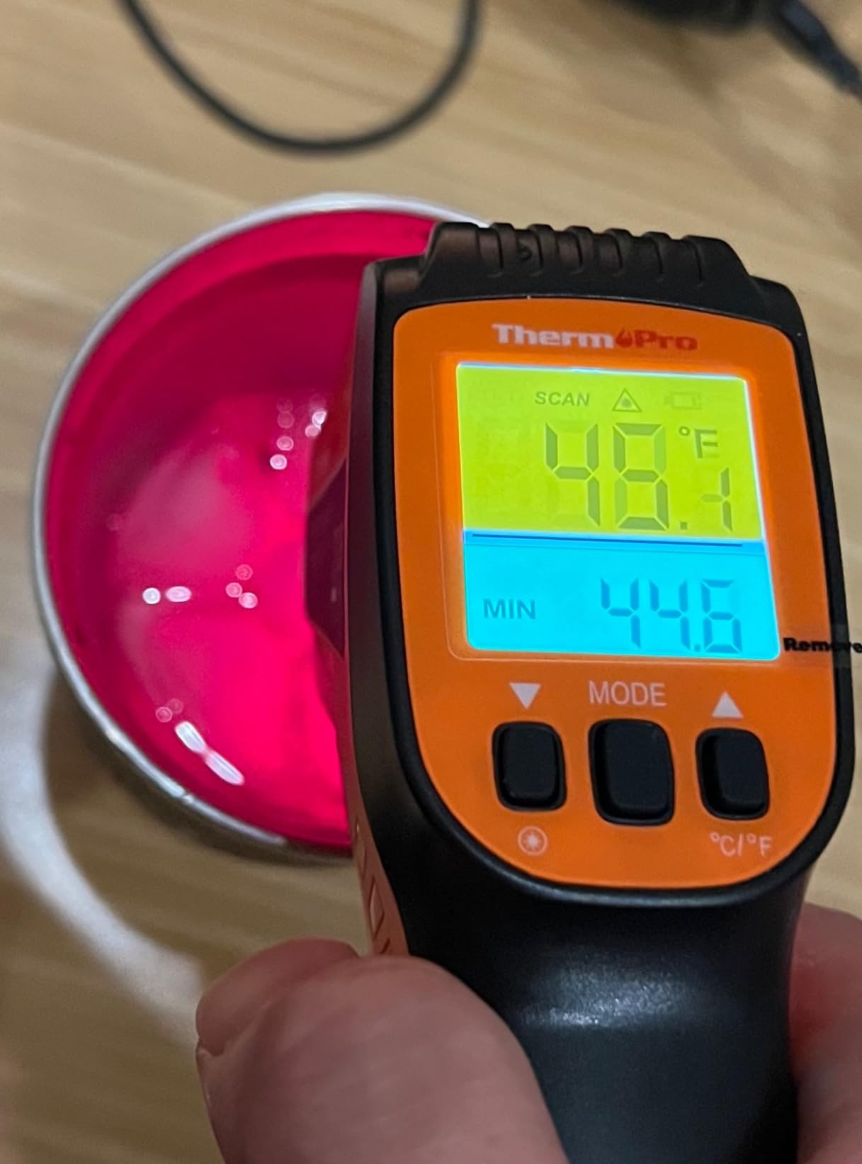 TempPro TempScan Infrared Thermometer Gun with 2 Laser | 16:1 D:S Ratio Temperature Gun for Cooking HVAC Engine, Adjustable Emissivity -58F-1022F customer photo 1