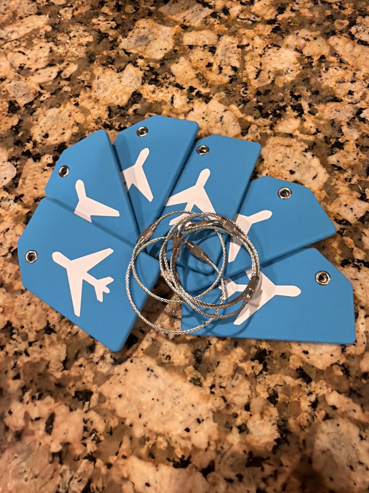 Gostwo 5 Pack Silicone Luggage Tags for Suitcases, Plane Travel Essentials customer photo 2